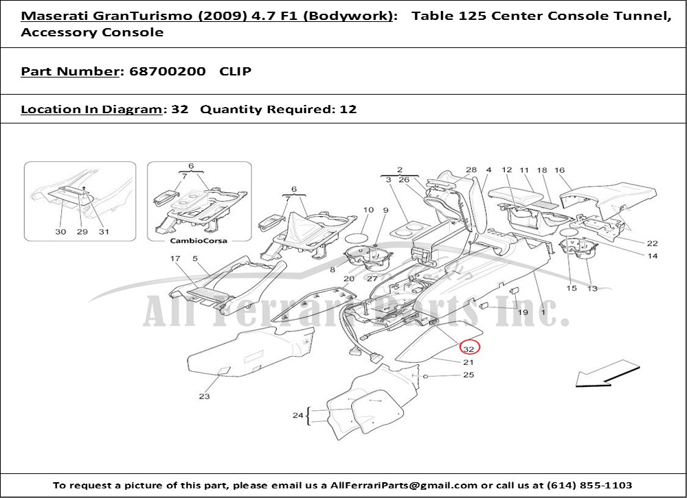 Ferrari Part 68700200