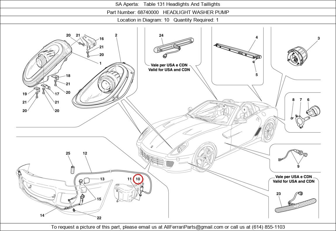 Ferrari Part 68740000