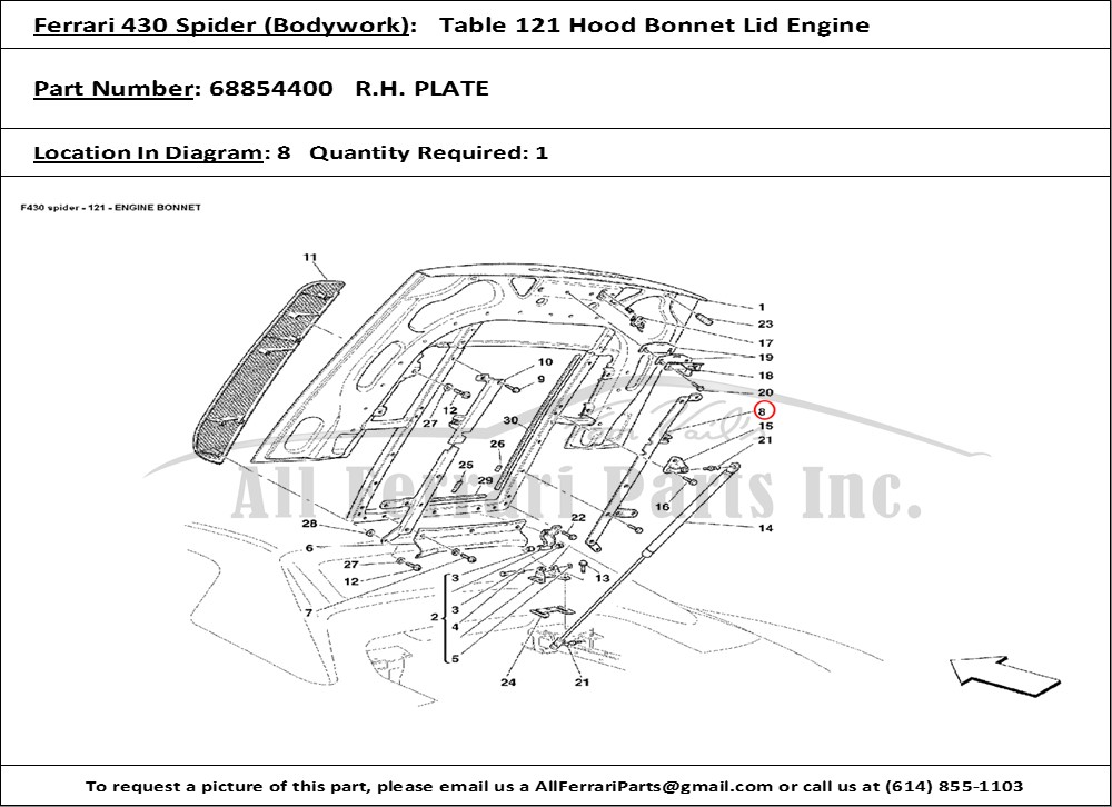 Ferrari Part 68854400