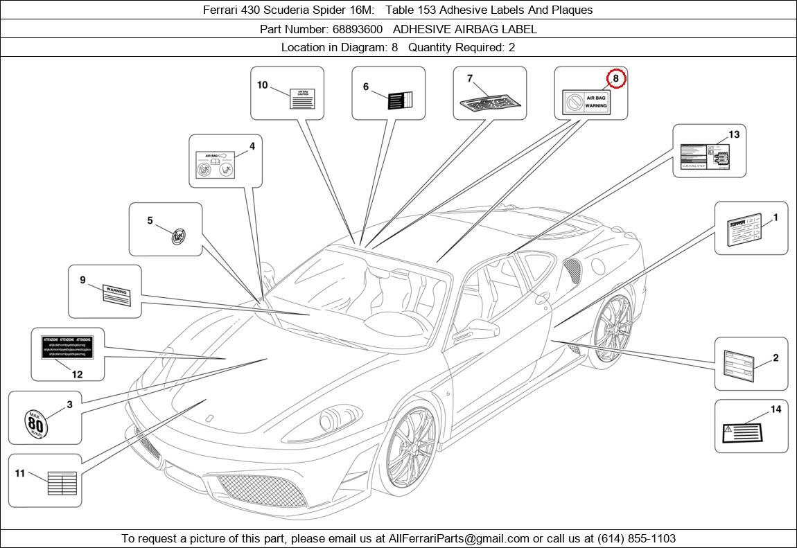 Ferrari Part 68893600