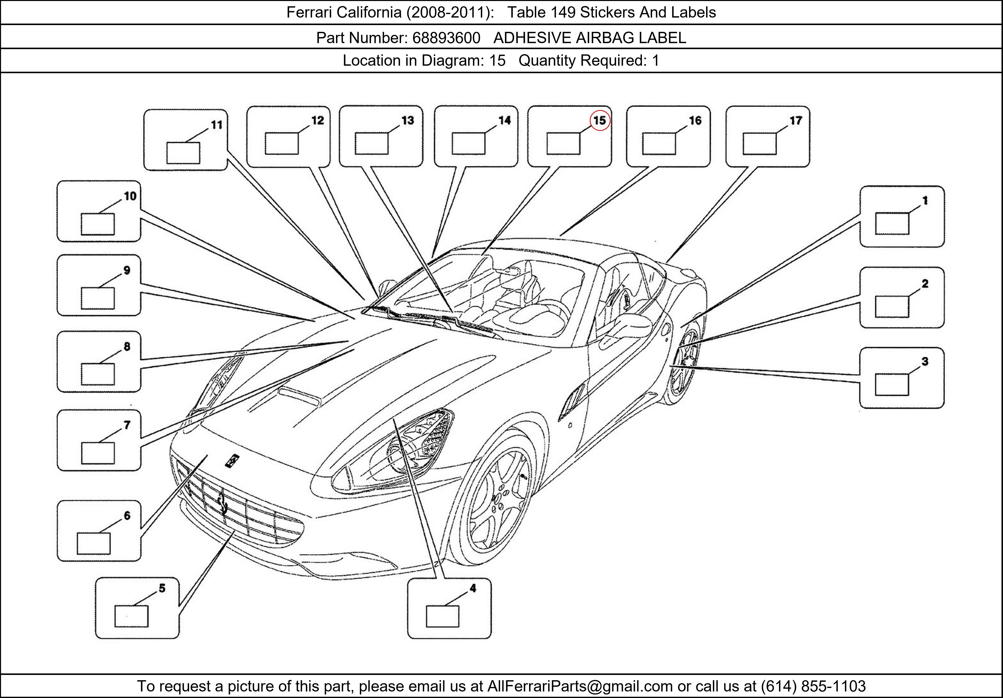 Ferrari Part 68893600