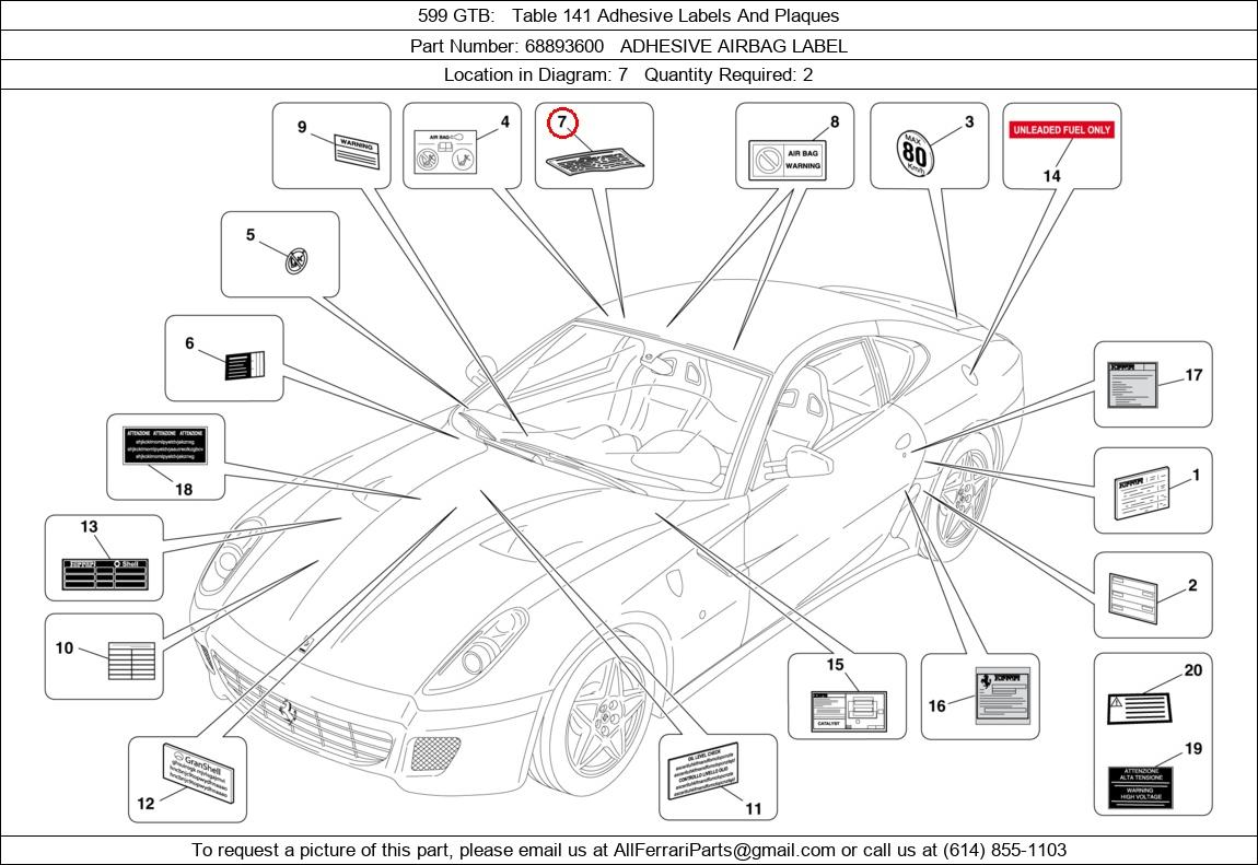 Ferrari Part 68893600