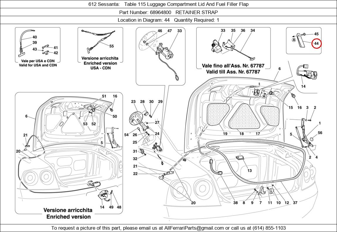 Ferrari Part 68964800