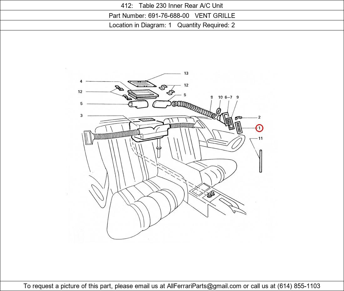 Ferrari Part 691-76-688-00