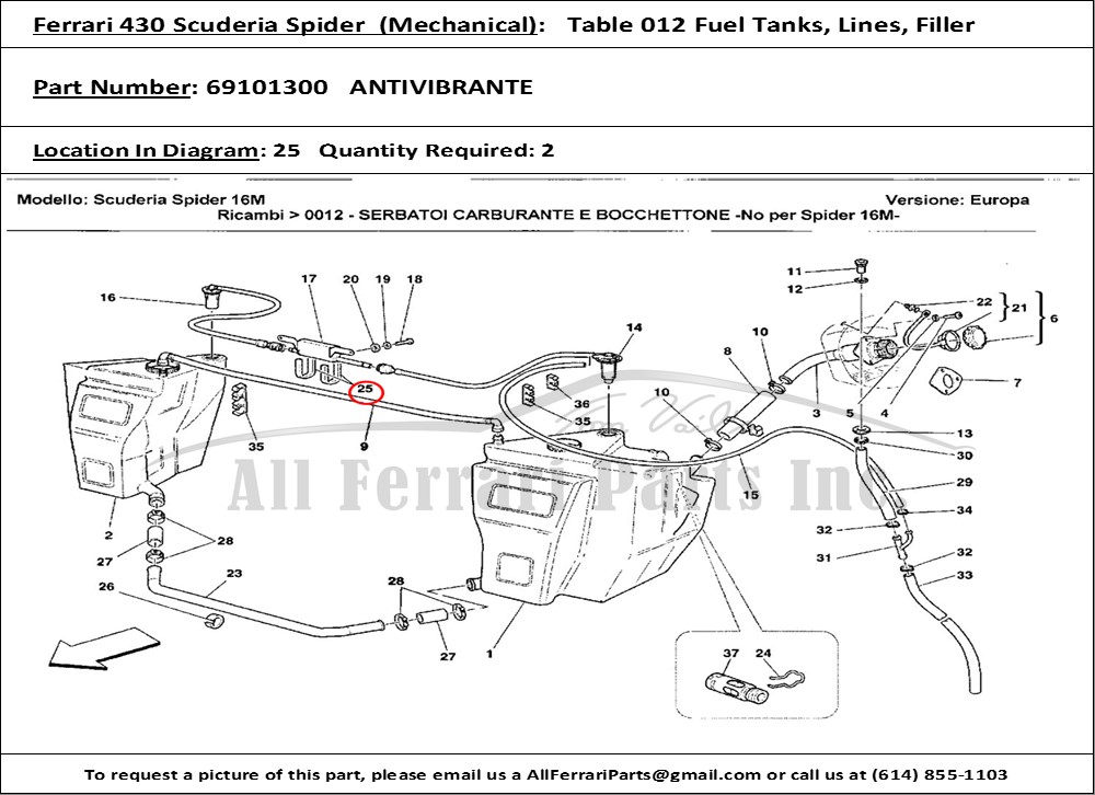 Ferrari Part 69101300