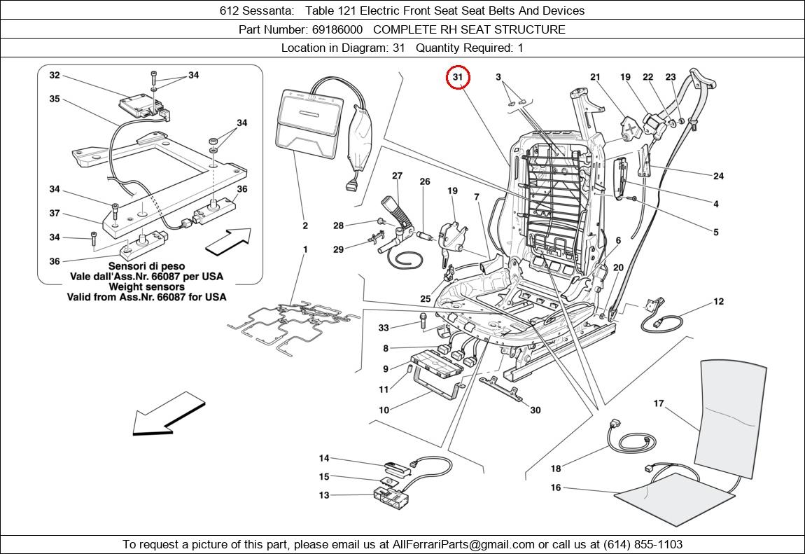 Ferrari Part 69186000