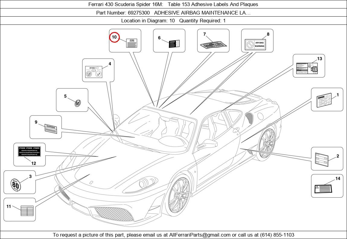 Ferrari Part 69275300