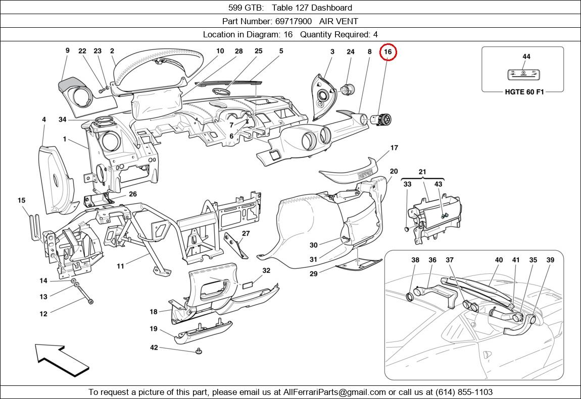 Ferrari Part 69717900