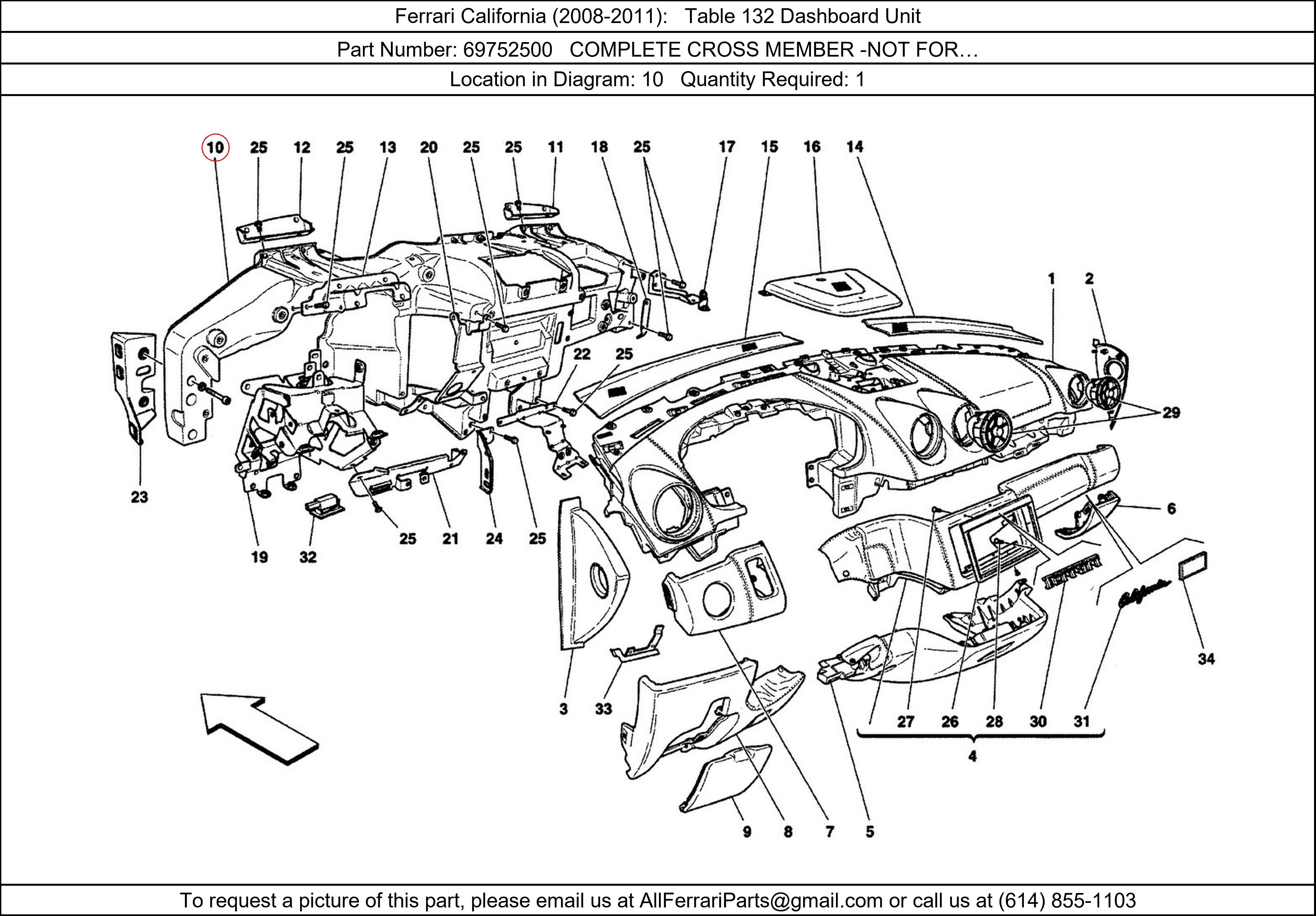 Ferrari Part 69752500