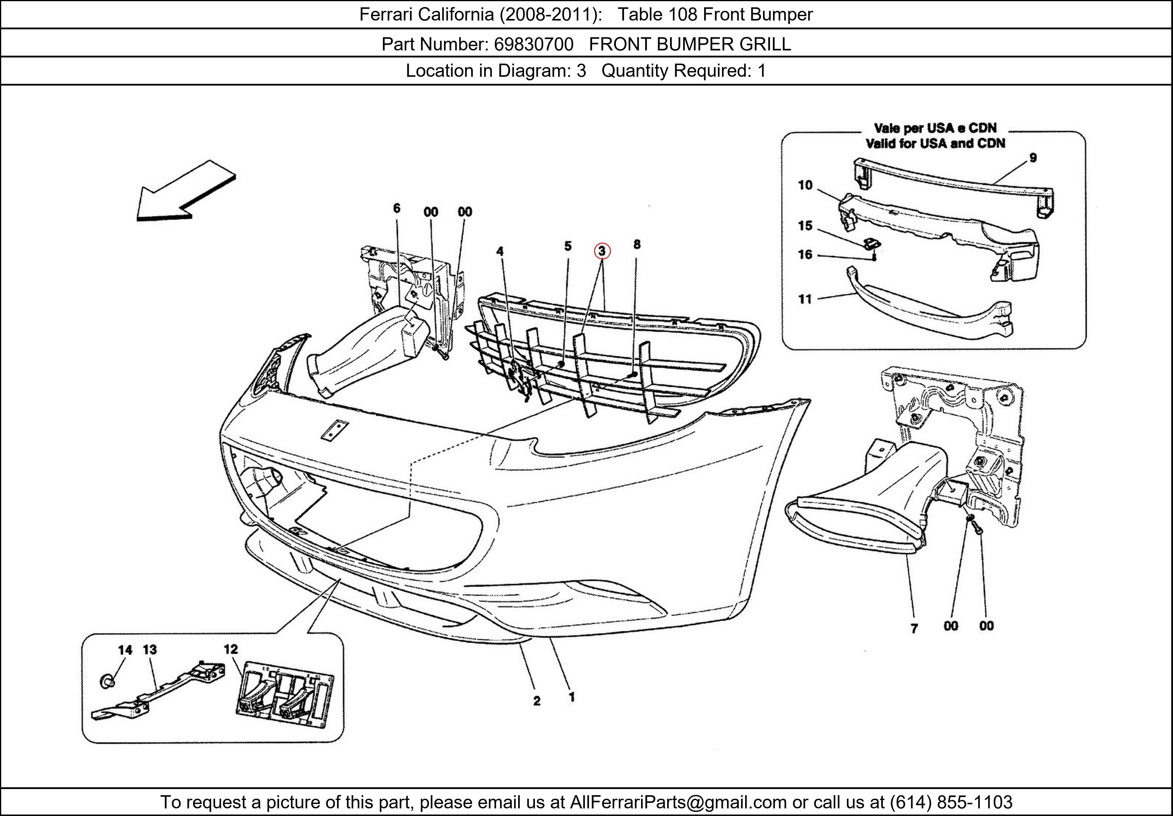 Ferrari Part 69830700