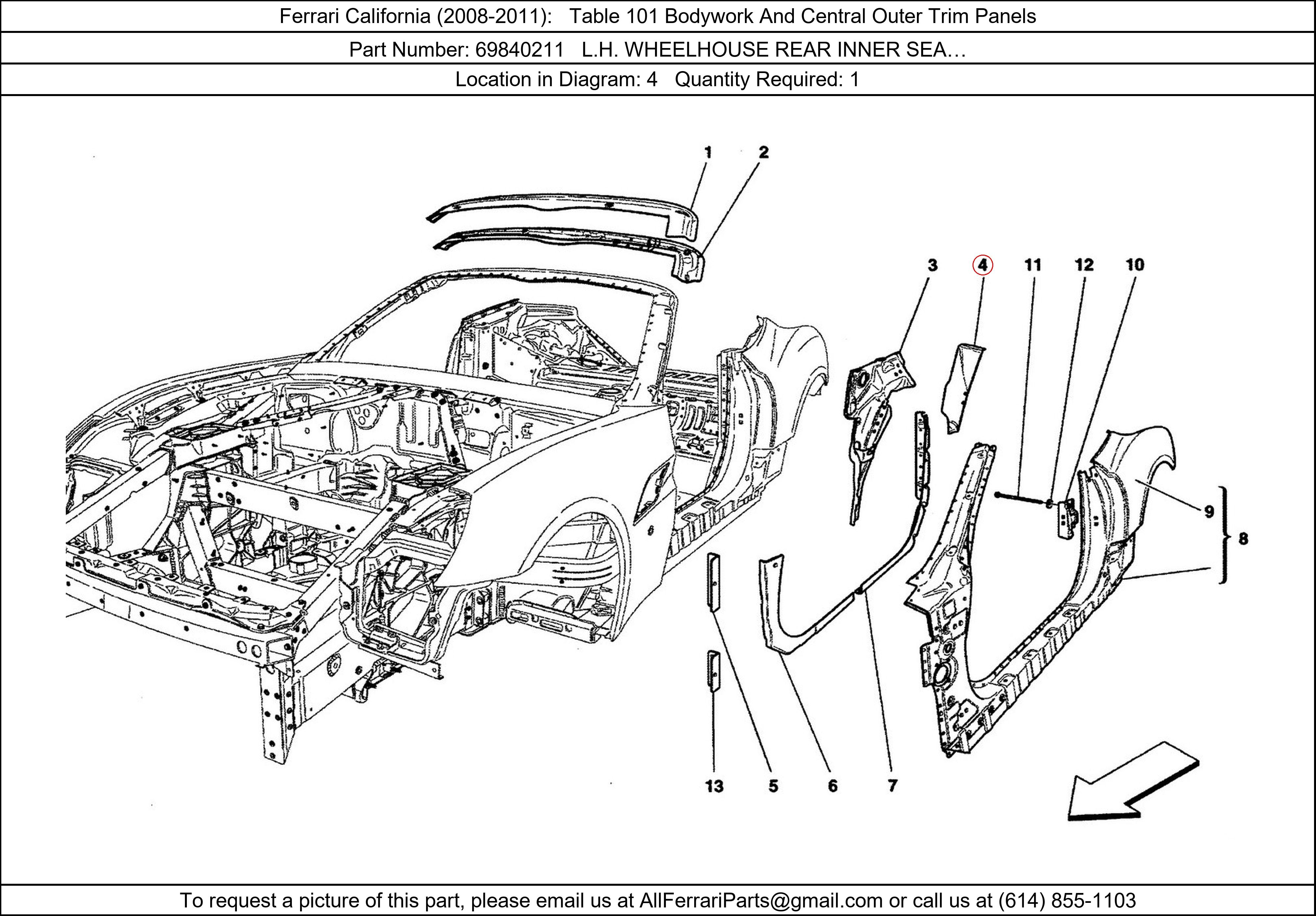 Ferrari Part 69840211