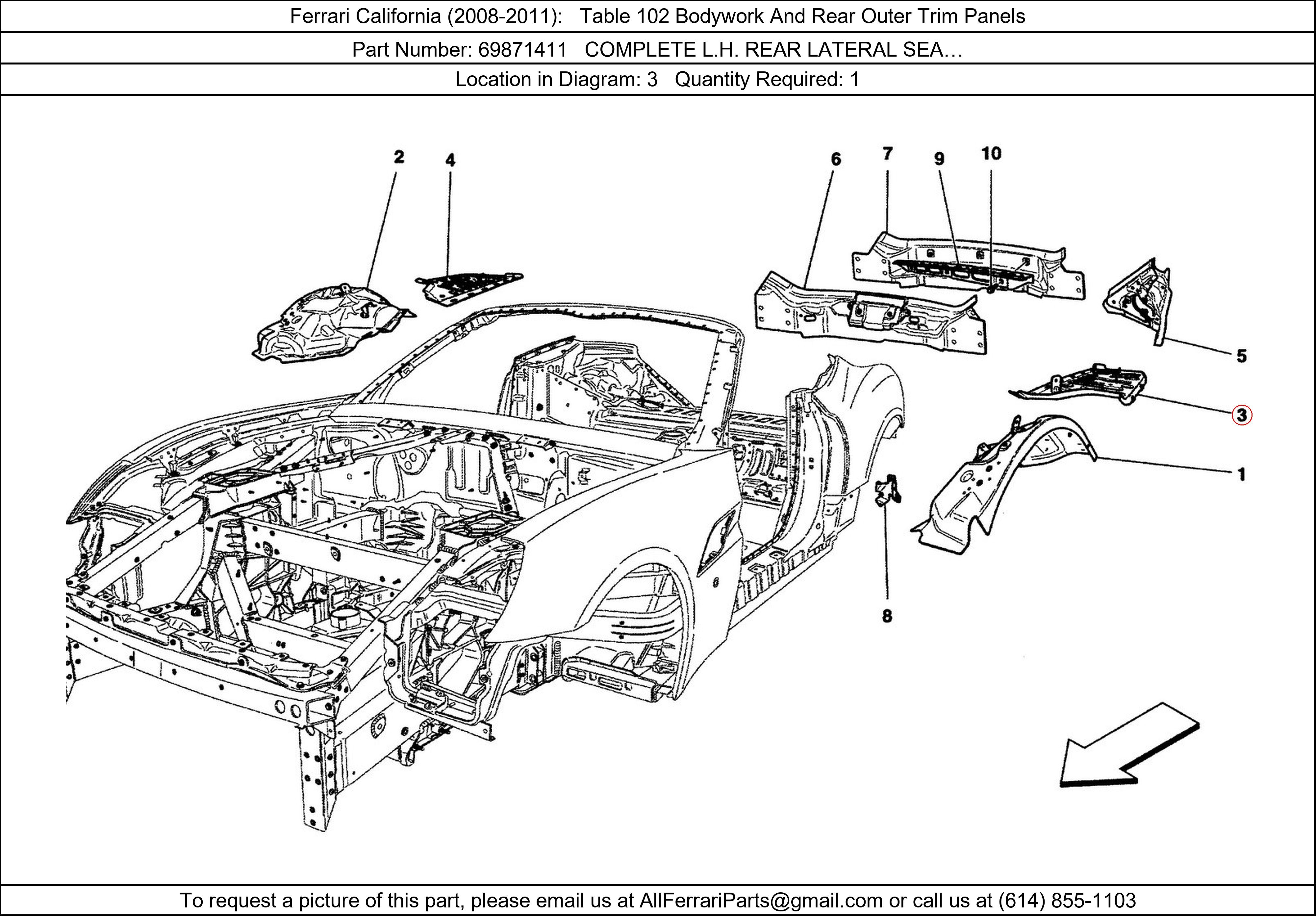 Ferrari Part 69871411