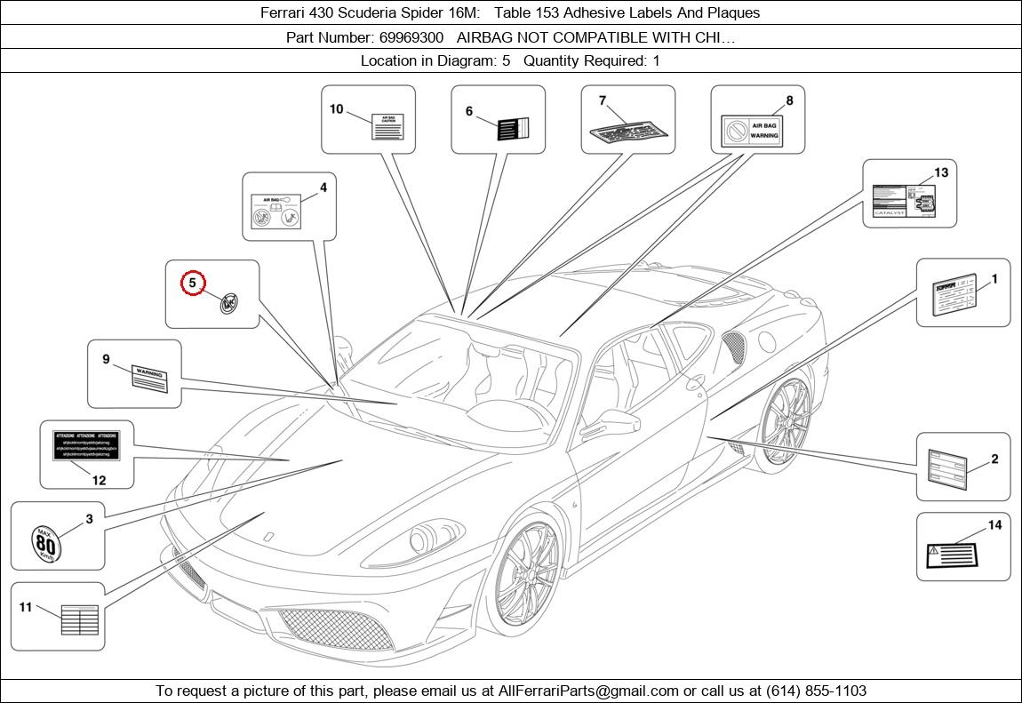 Ferrari Part 69969300