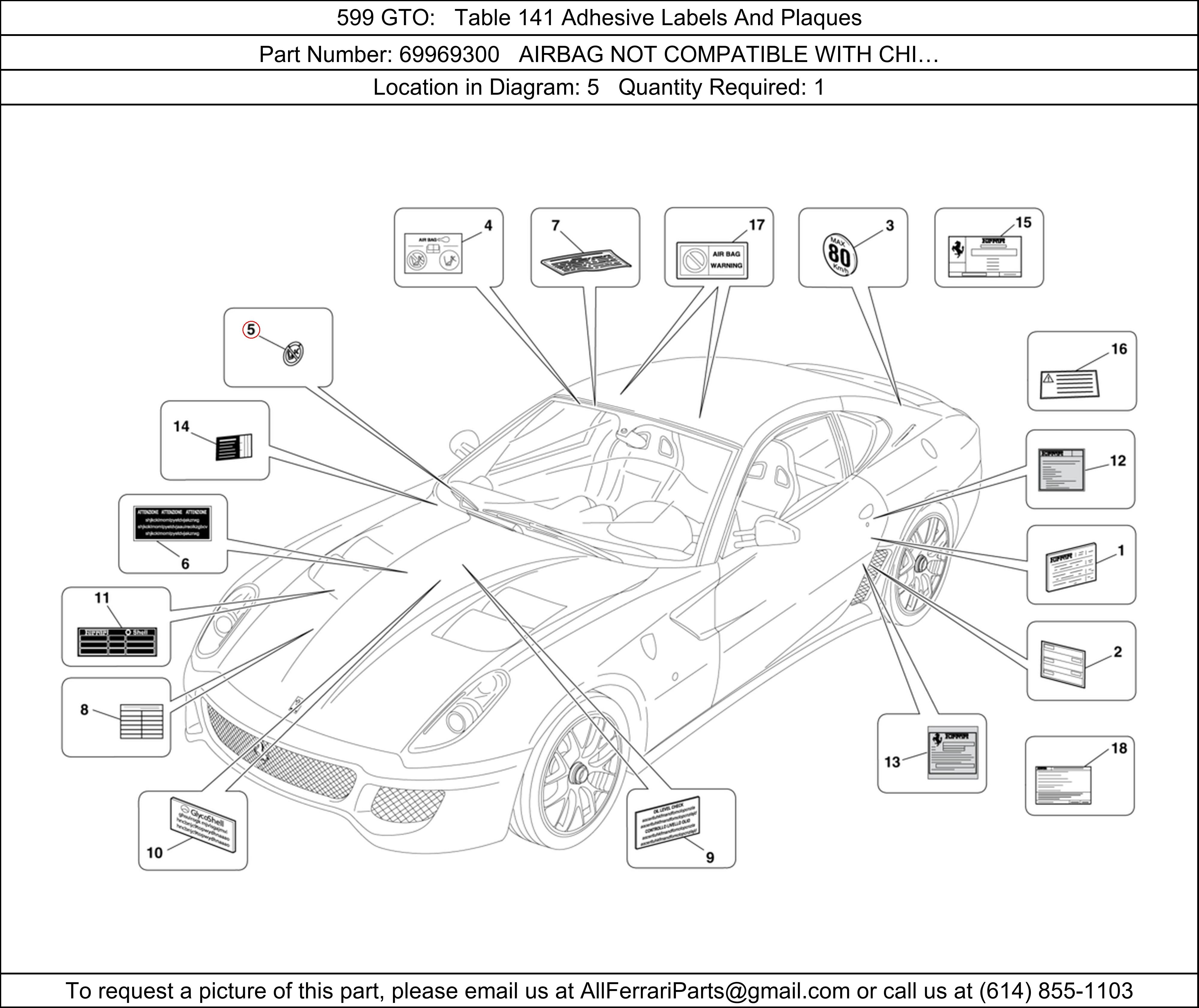 Ferrari Part 69969300