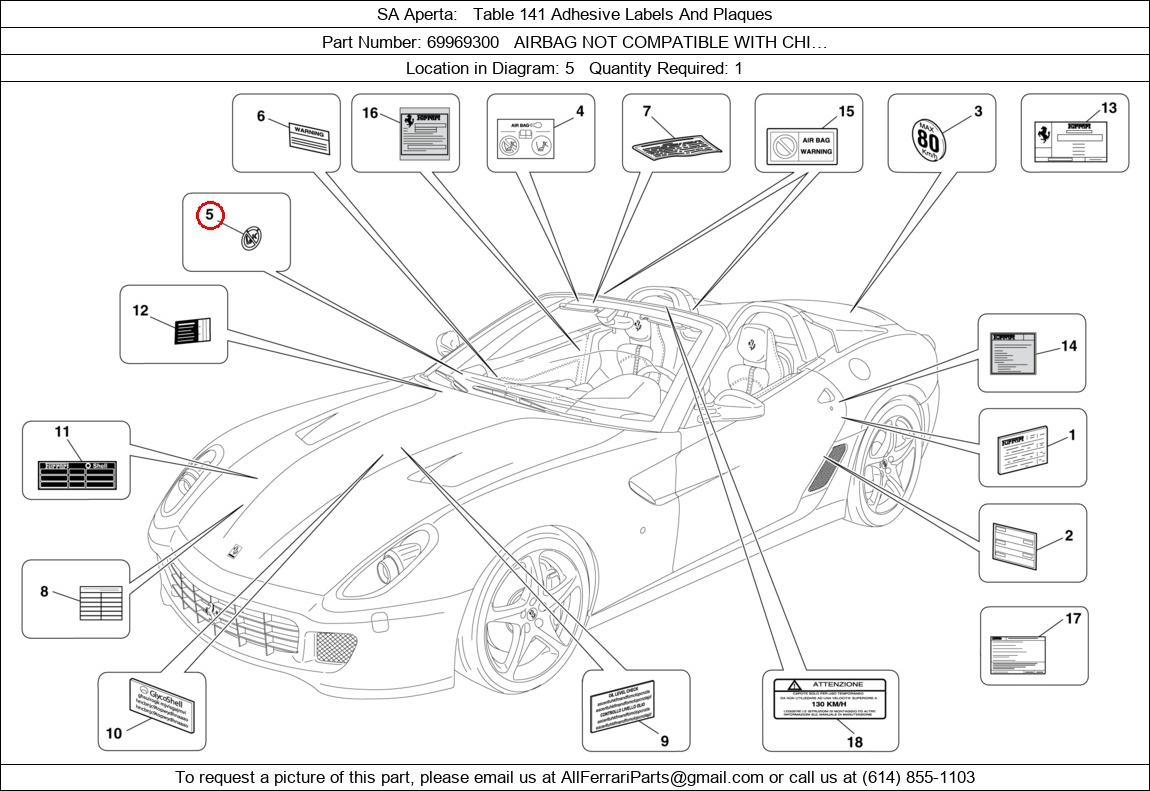 Ferrari Part 69969300