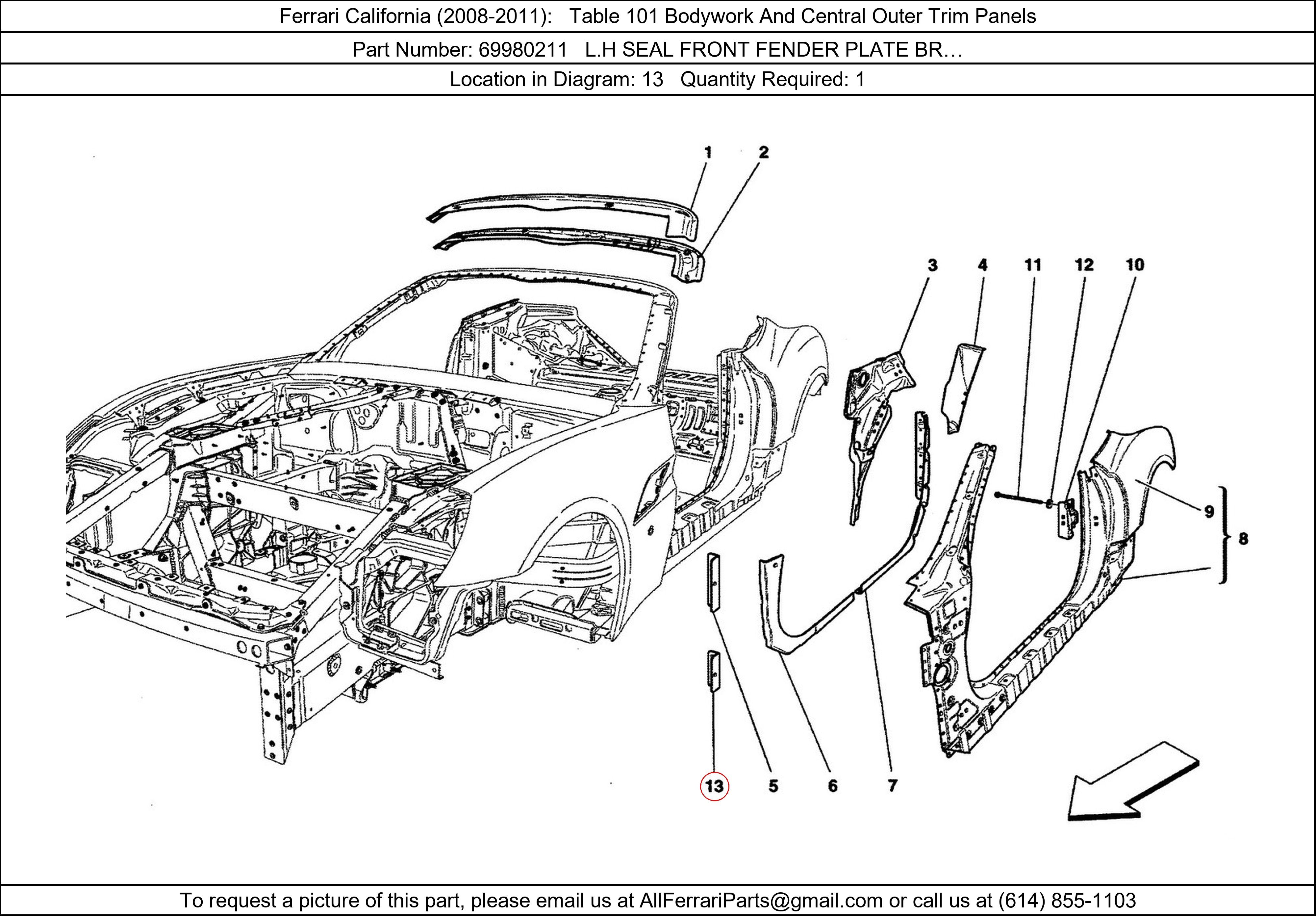 Ferrari Part 69980211