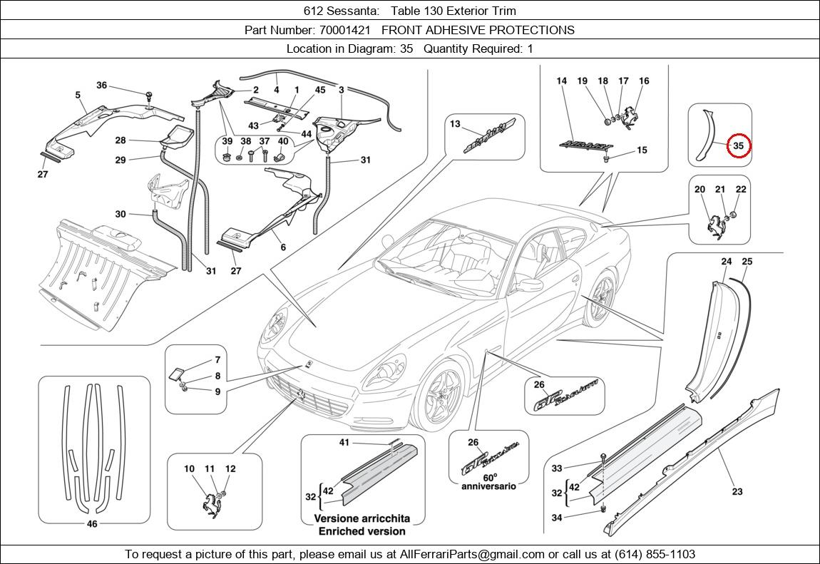 Ferrari Part 70001421