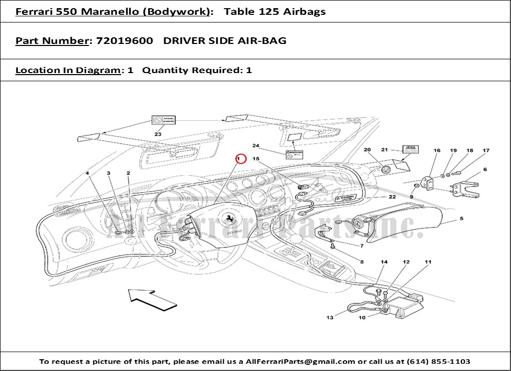 Ferrari Part 72019600