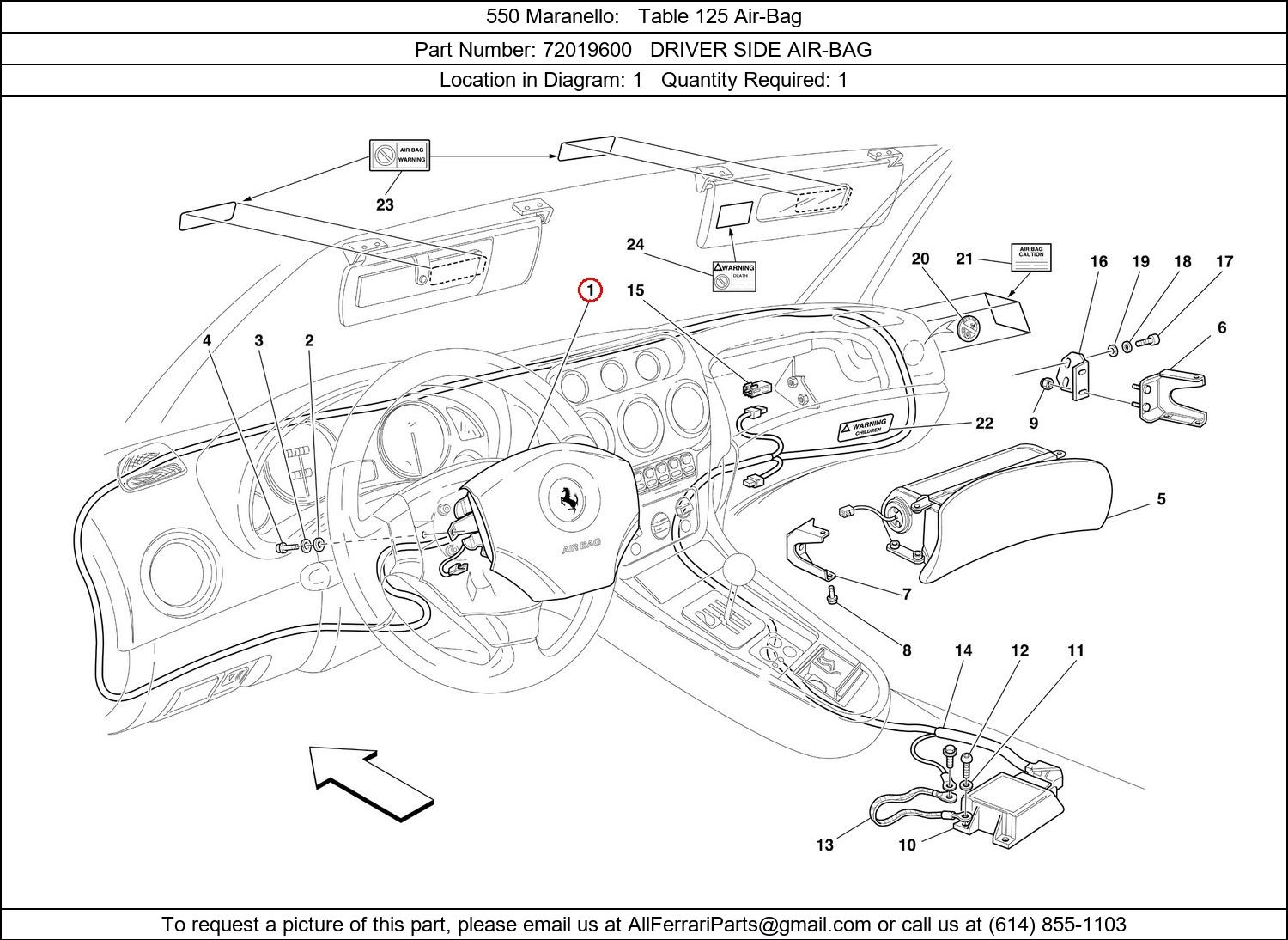 Ferrari Part 72019600