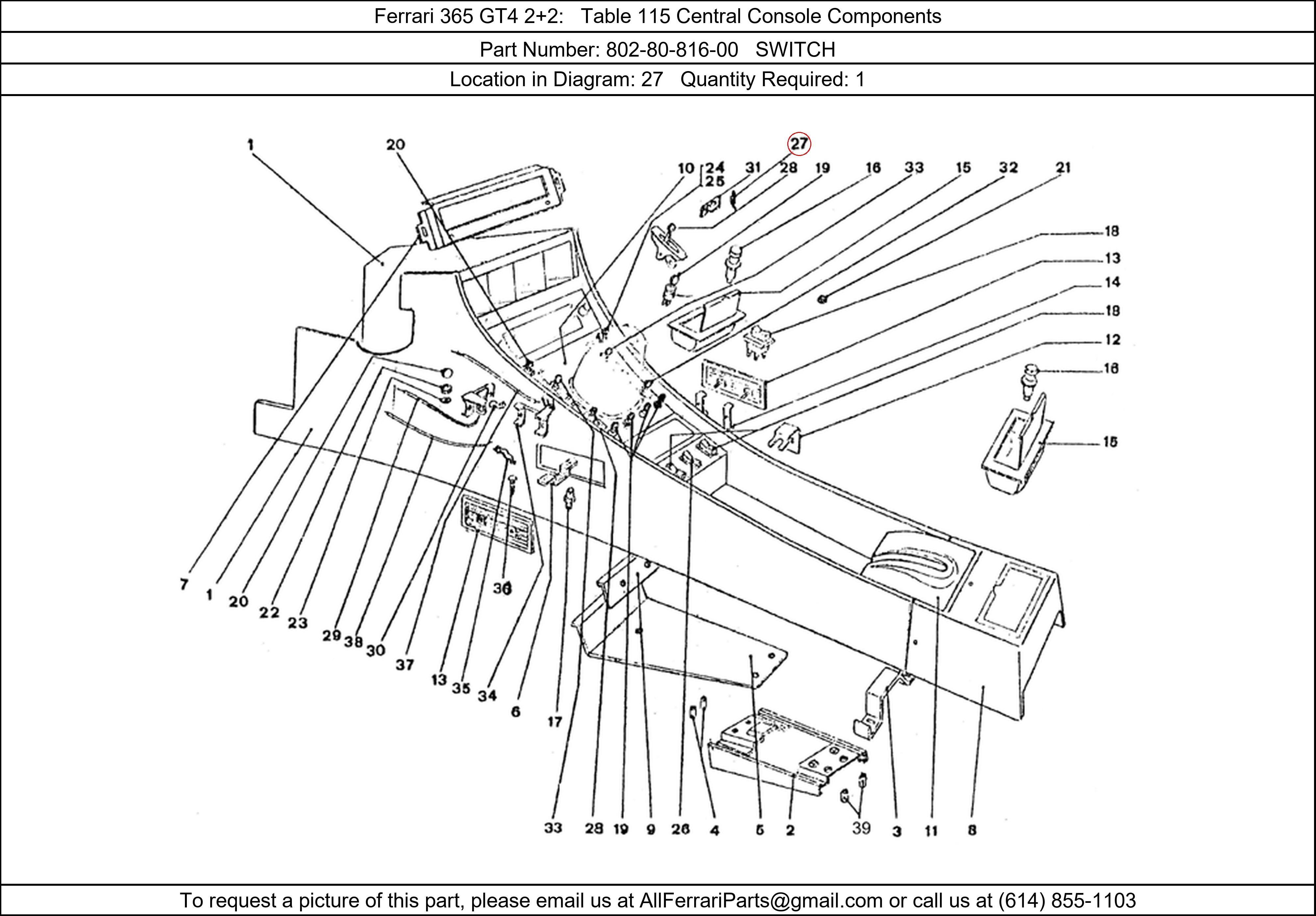 Ferrari Part 802-80-816-00