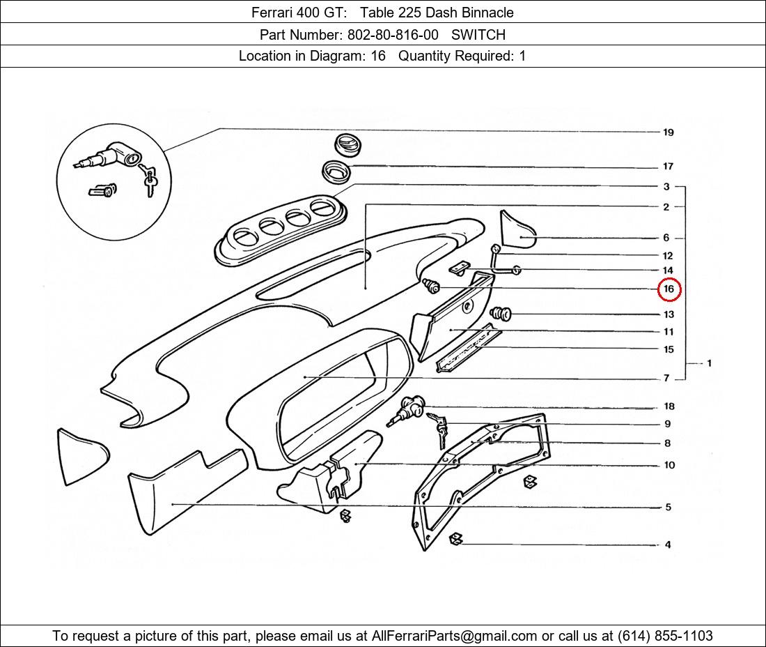 Ferrari Part 802-80-816-00