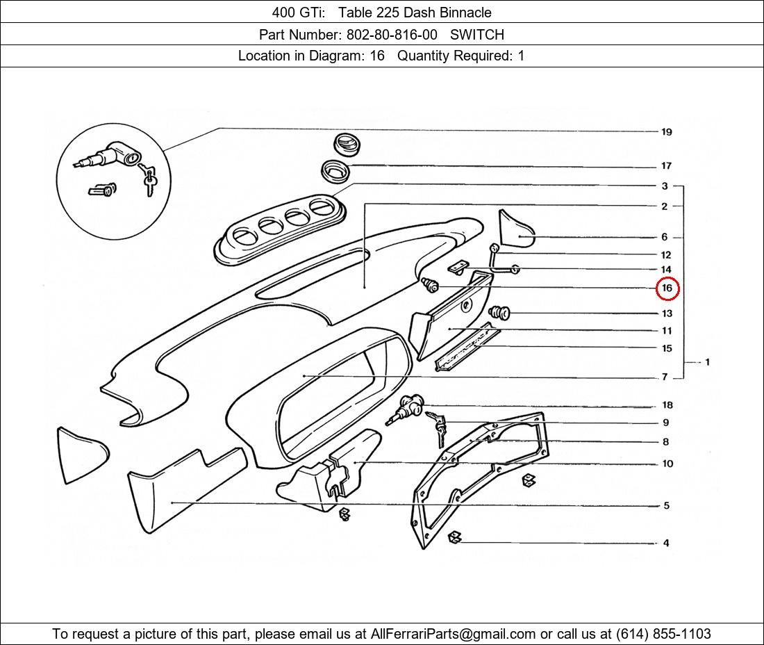 Ferrari Part 802-80-816-00