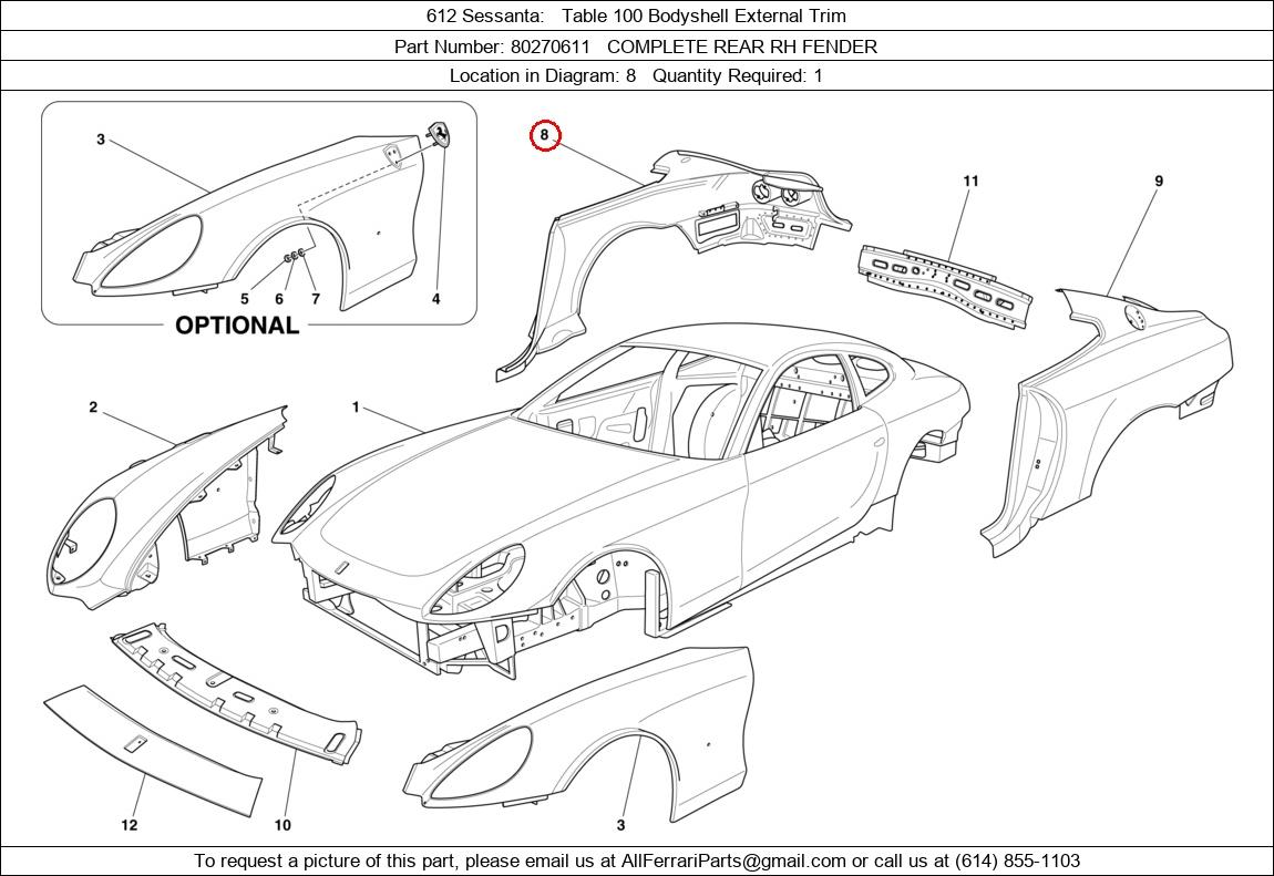 Ferrari Part 80270611