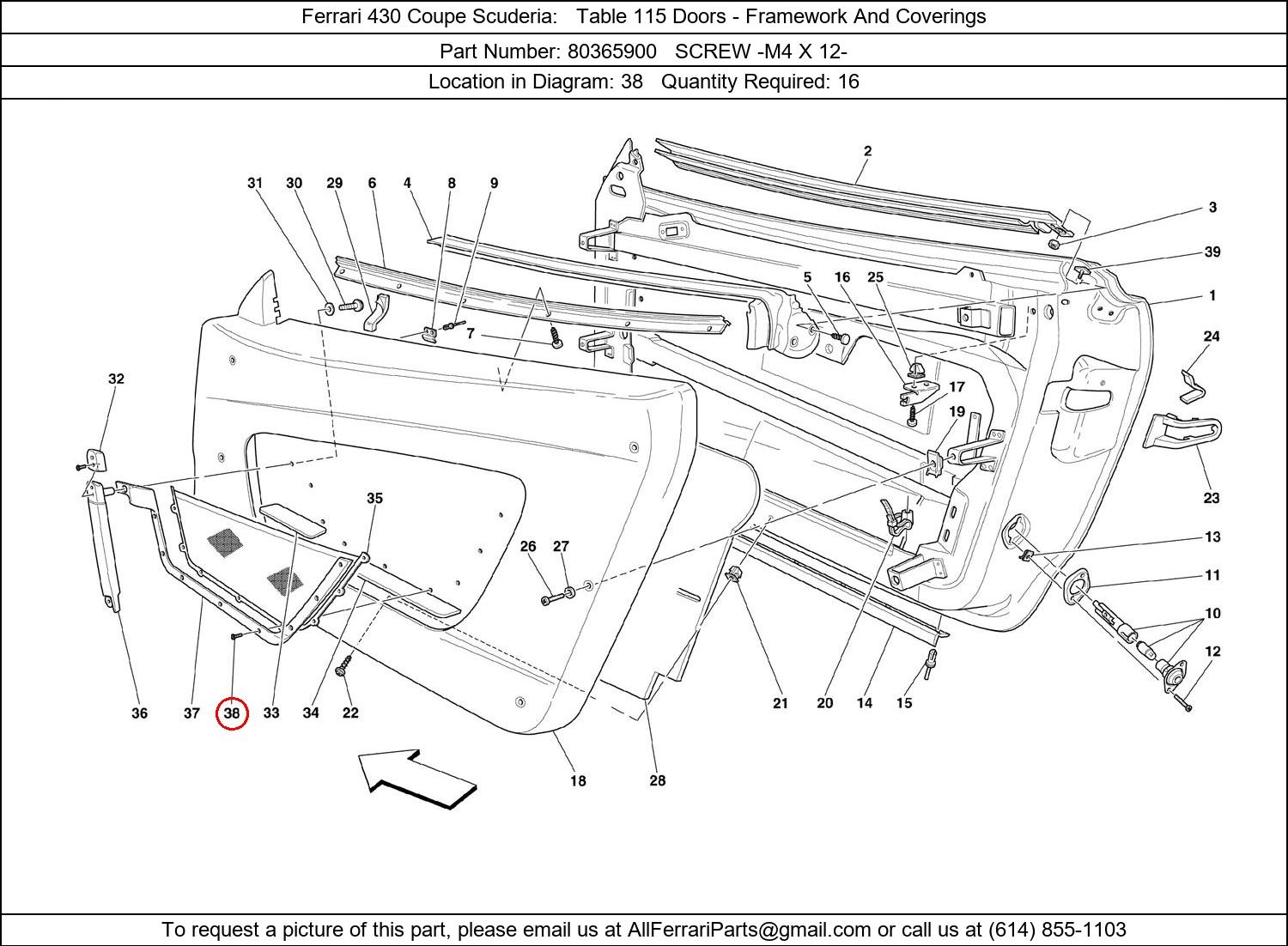 Ferrari Part 80365900