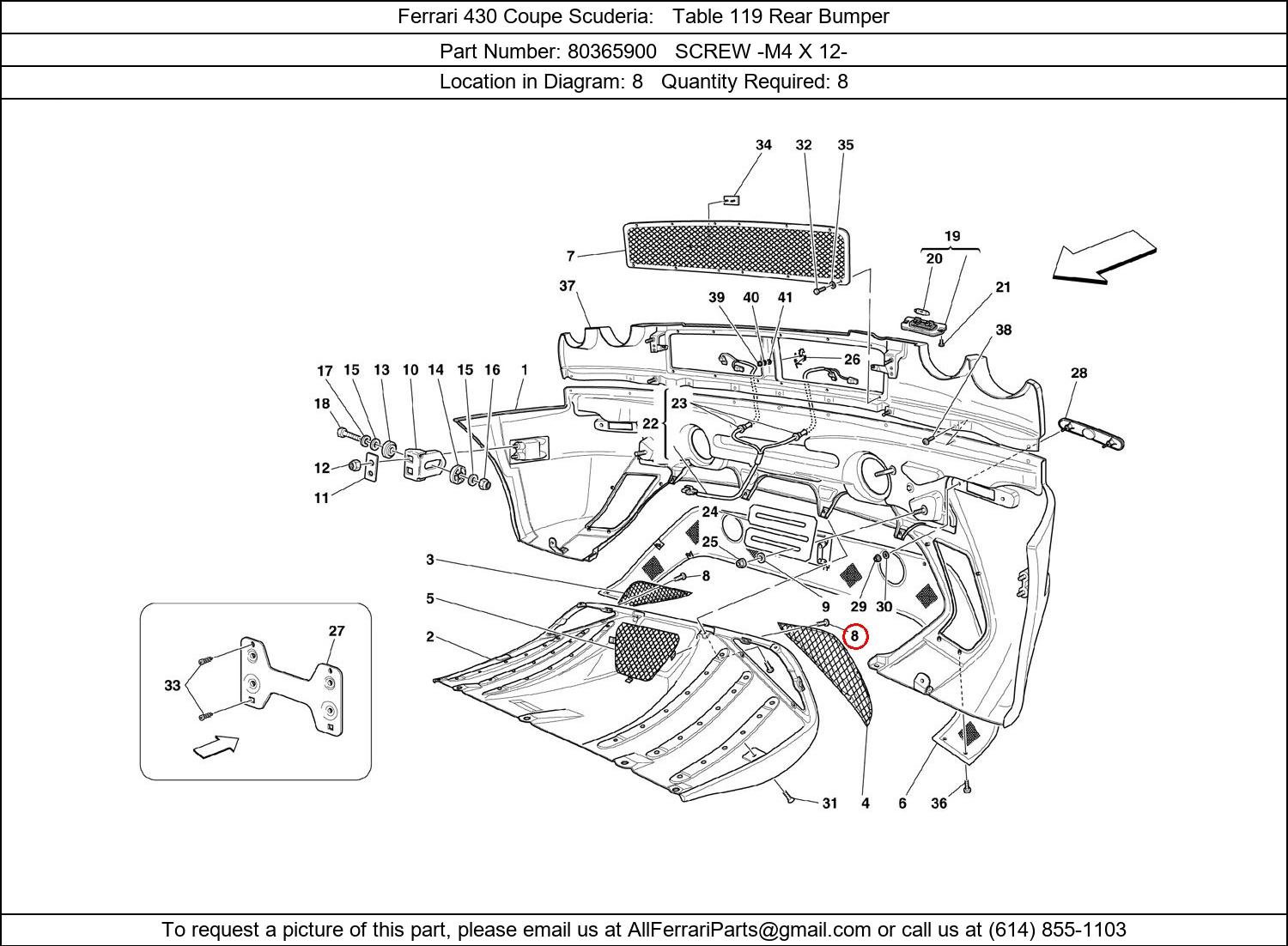 Ferrari Part 80365900