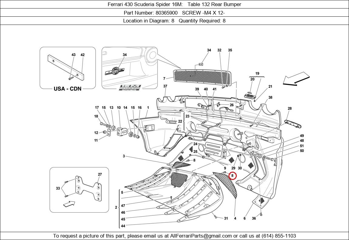 Ferrari Part 80365900