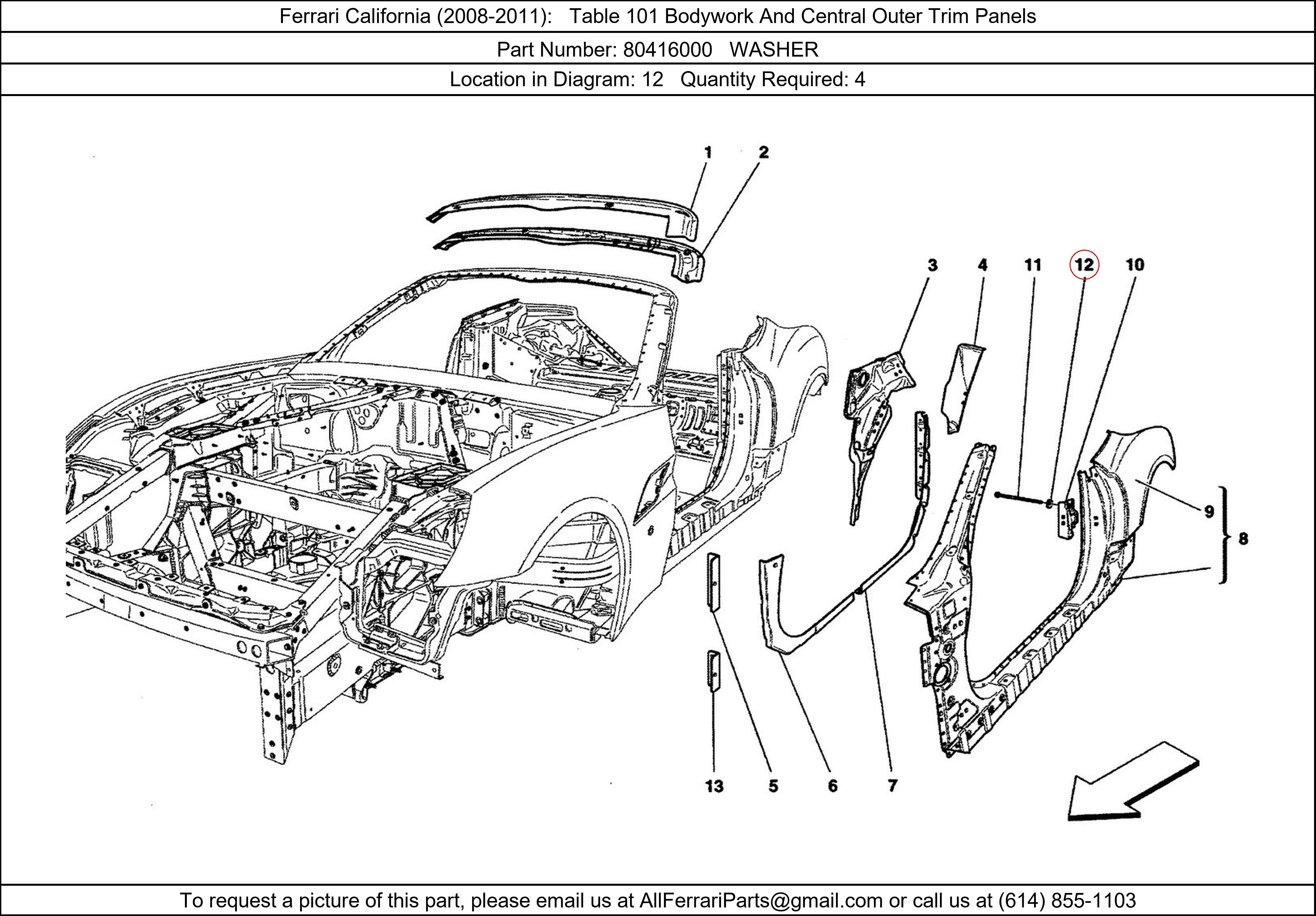 Ferrari Part 80416000