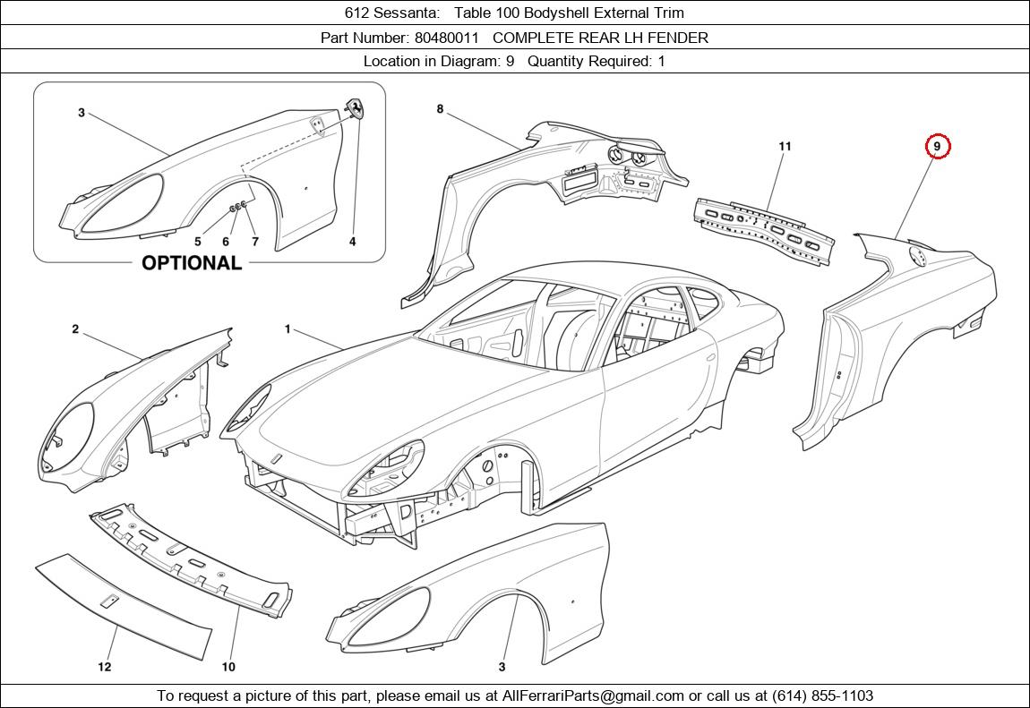 Ferrari Part 80480011
