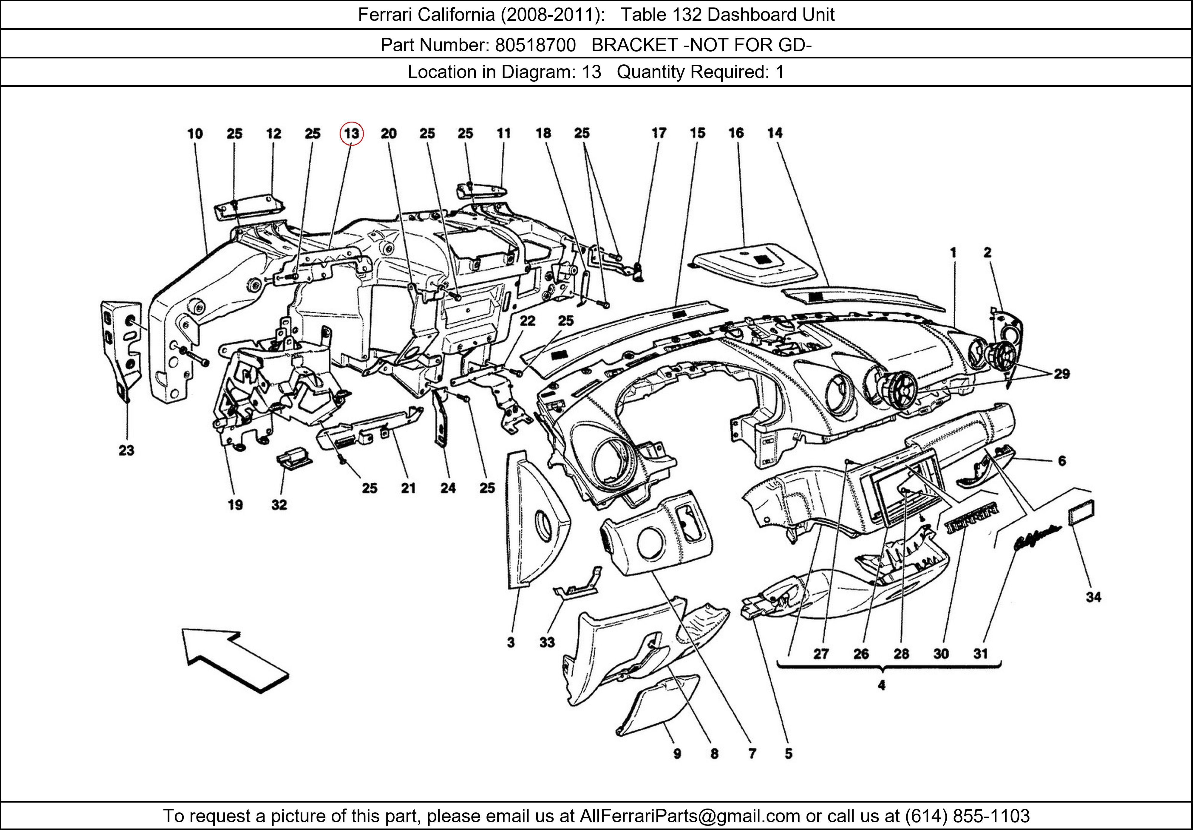 Ferrari Part 80518700