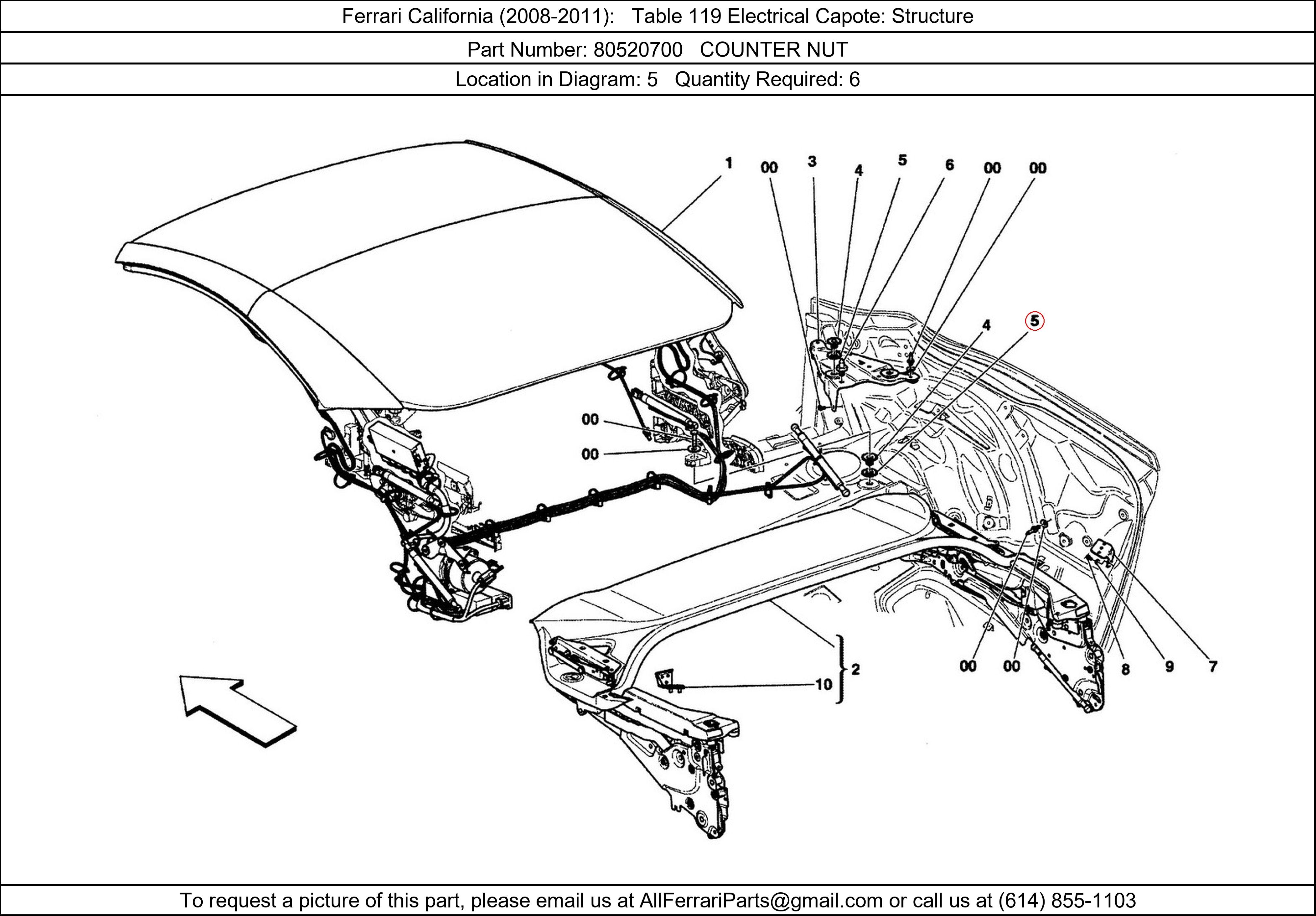 Ferrari Part 80520700