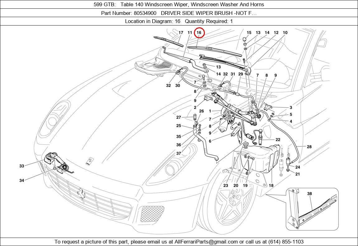 Ferrari Part 80534900