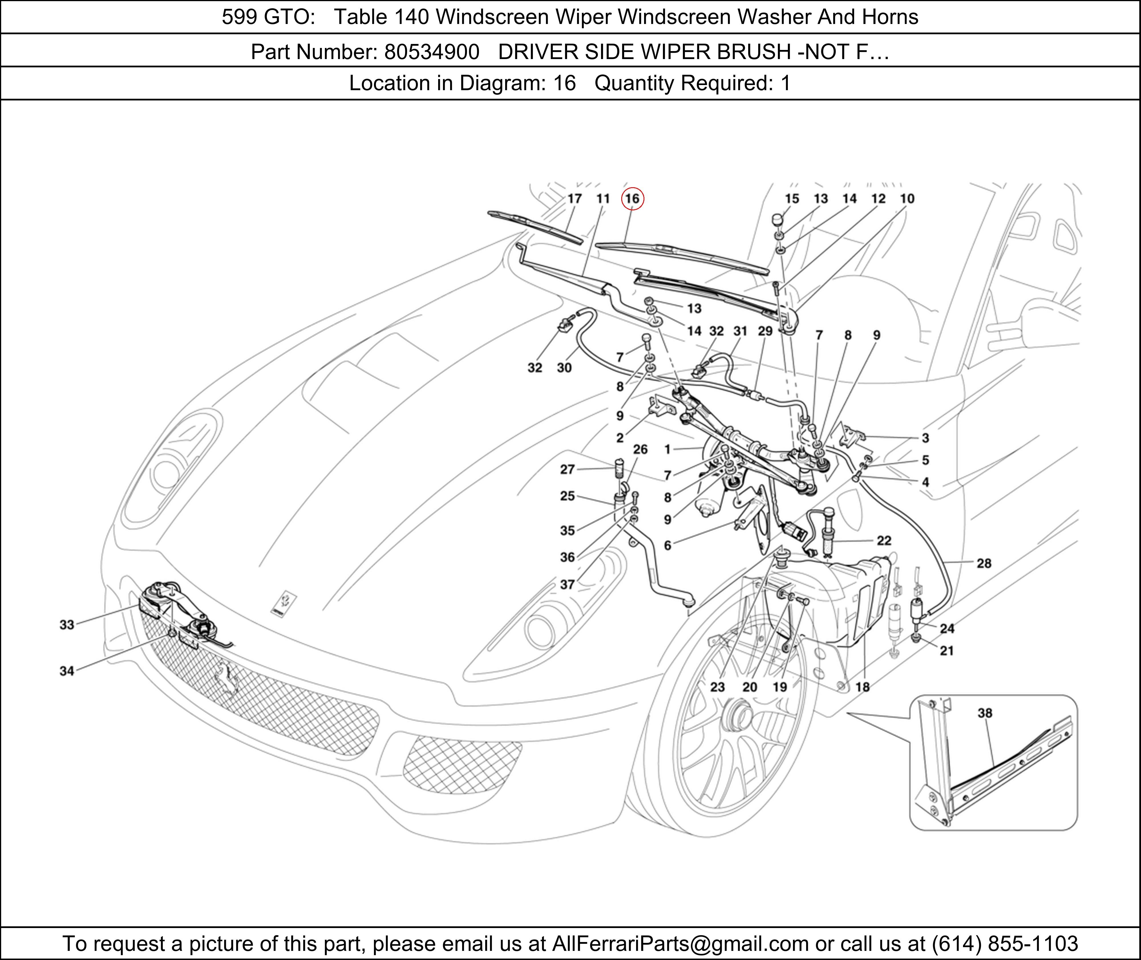 Ferrari Part 80534900