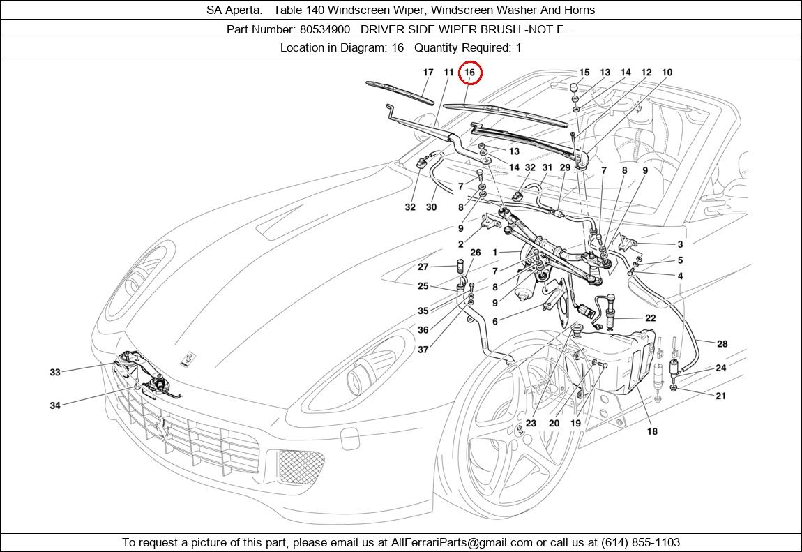 Ferrari Part 80534900