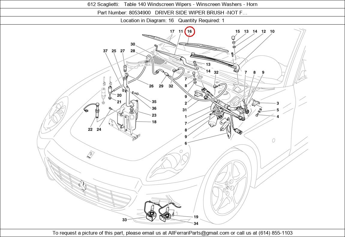 Ferrari Part 80534900