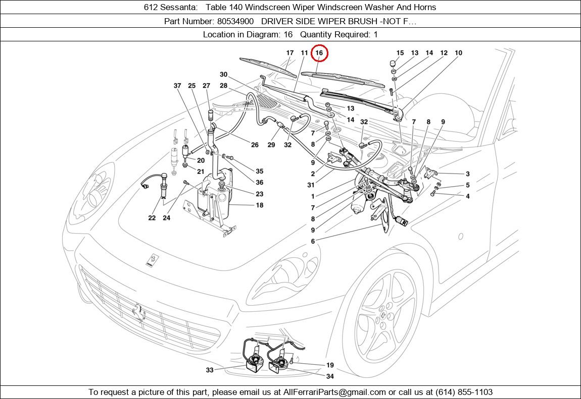 Ferrari Part 80534900