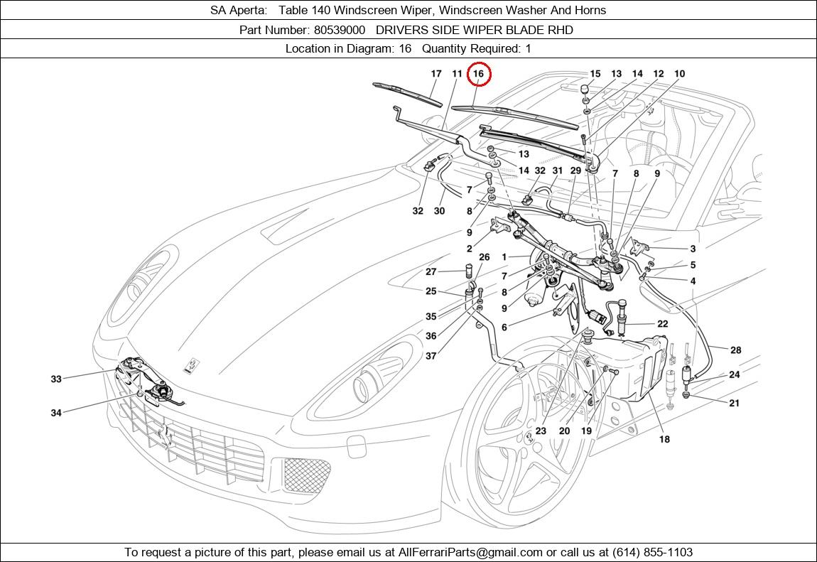 Ferrari Part 80539000