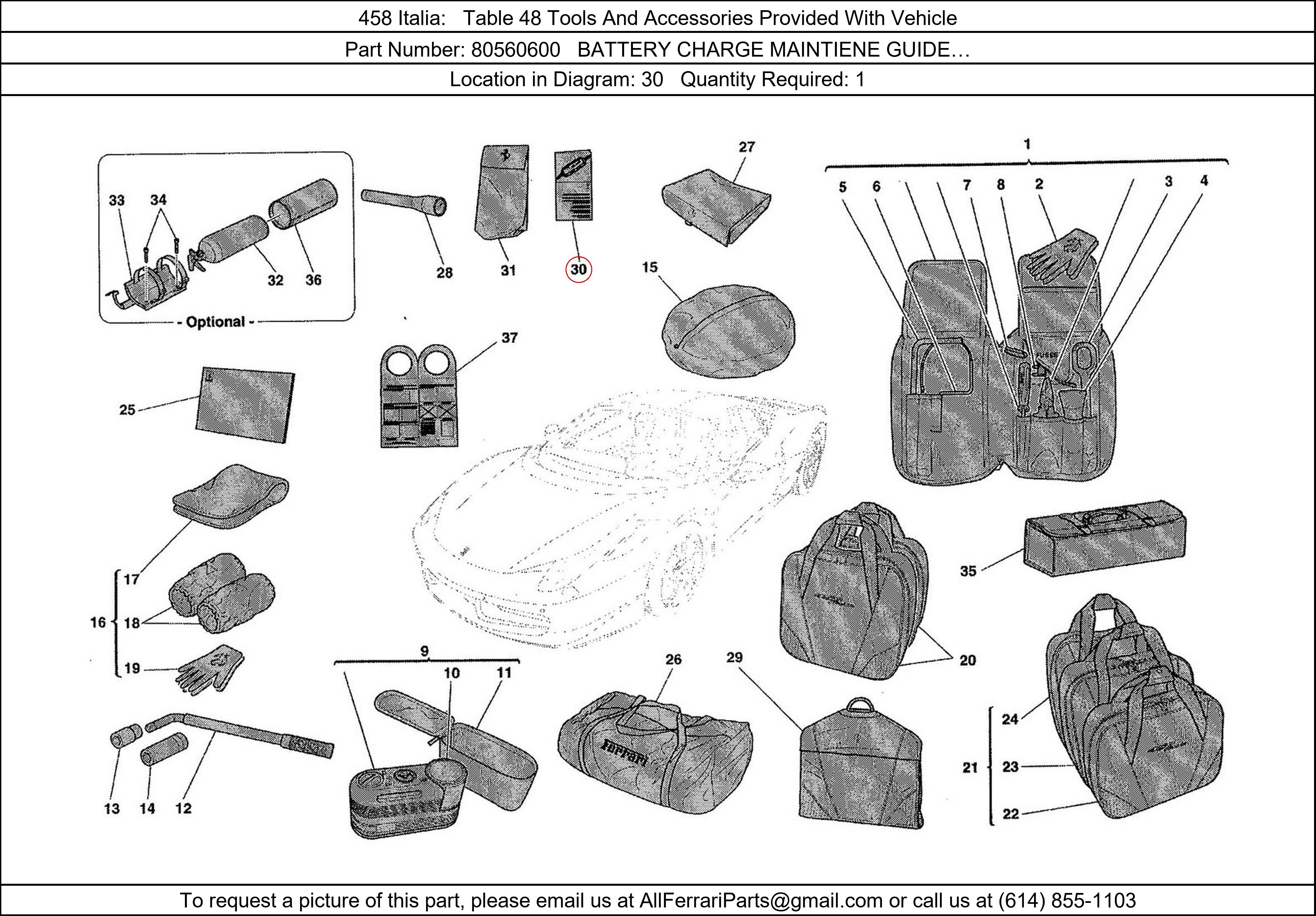 Ferrari Part 80560600