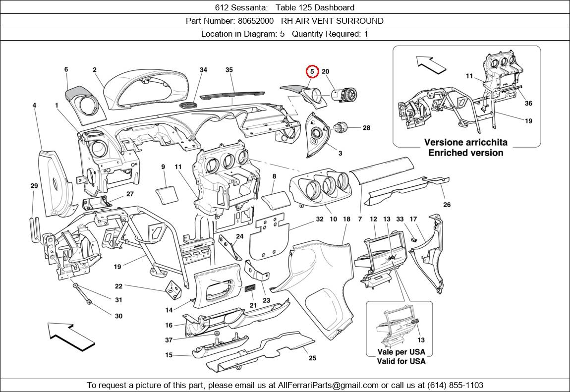 Ferrari Part 80652000