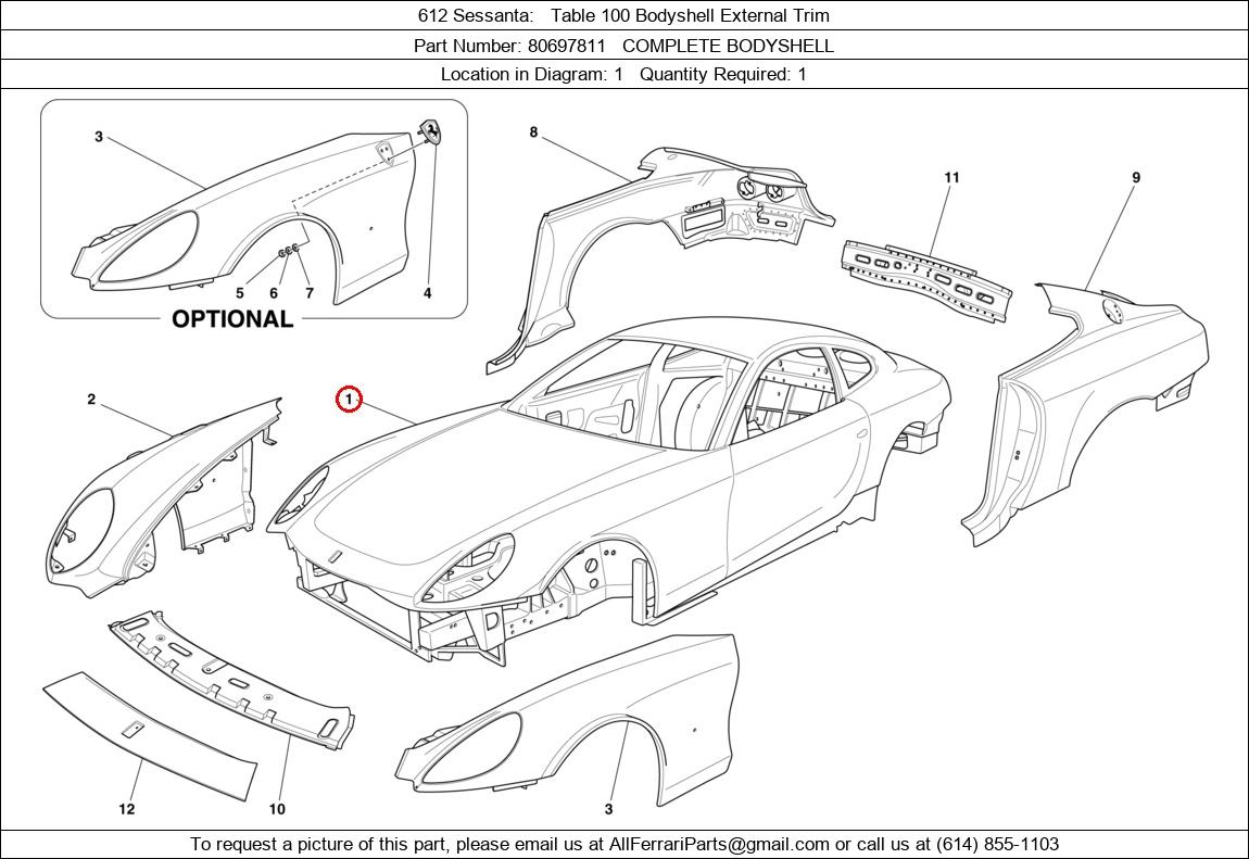 Ferrari Part 80697811