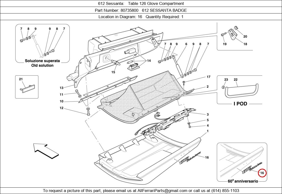 Ferrari Part 80735800