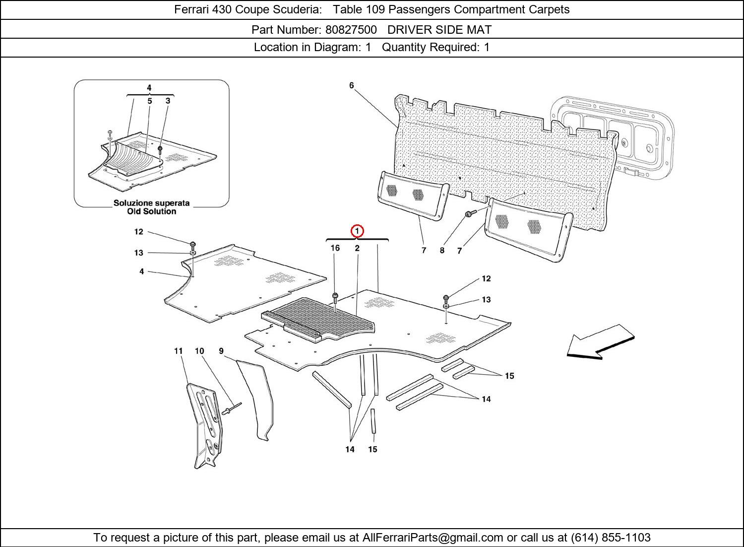 Ferrari Part 80827500