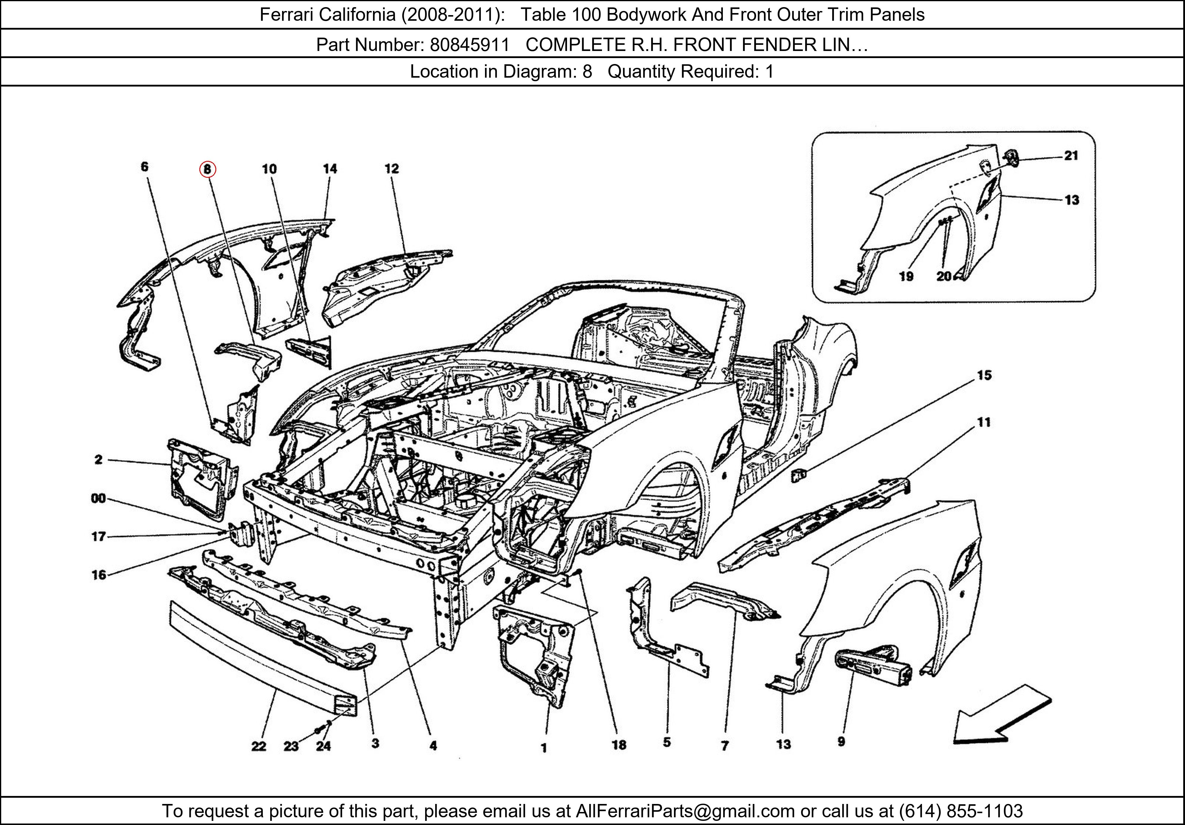 Ferrari Part 80845911