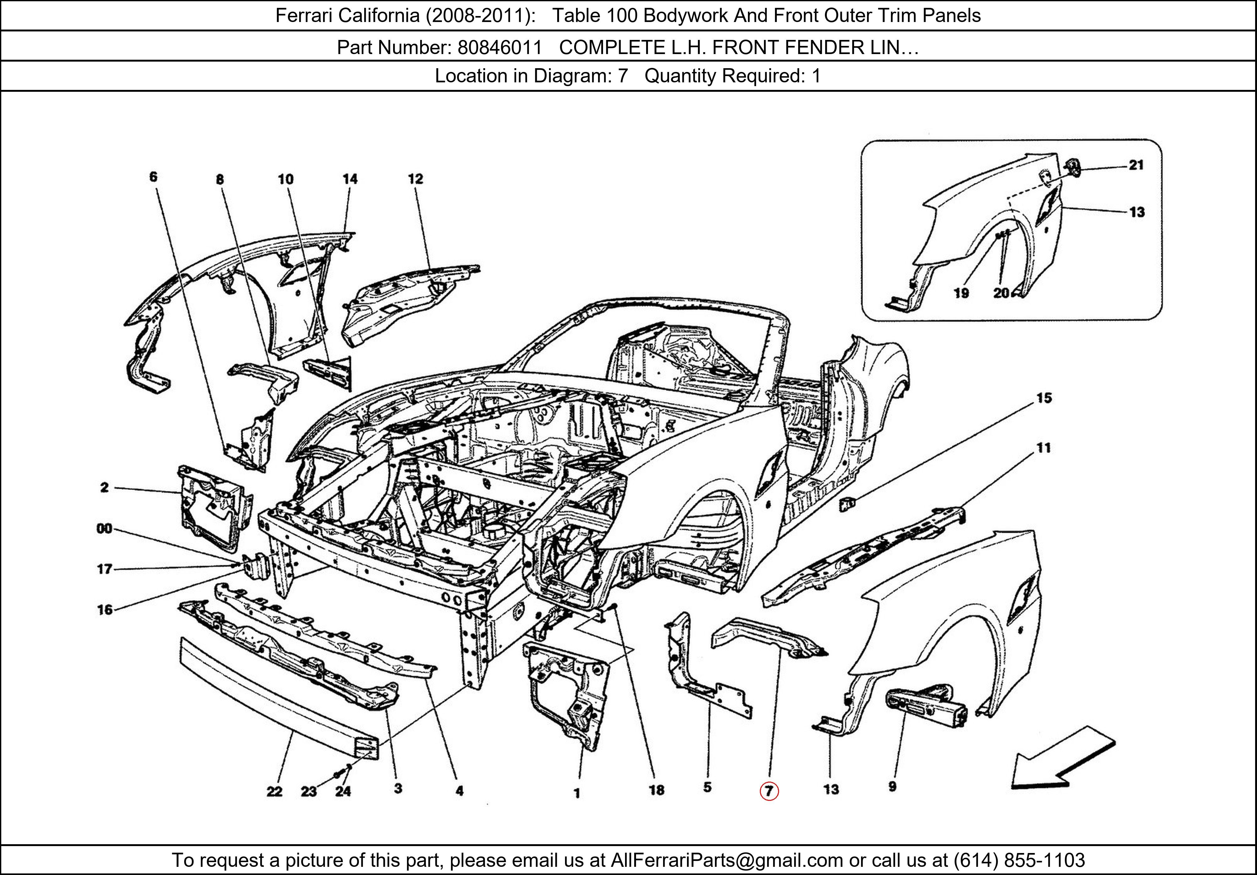 Ferrari Part 80846011