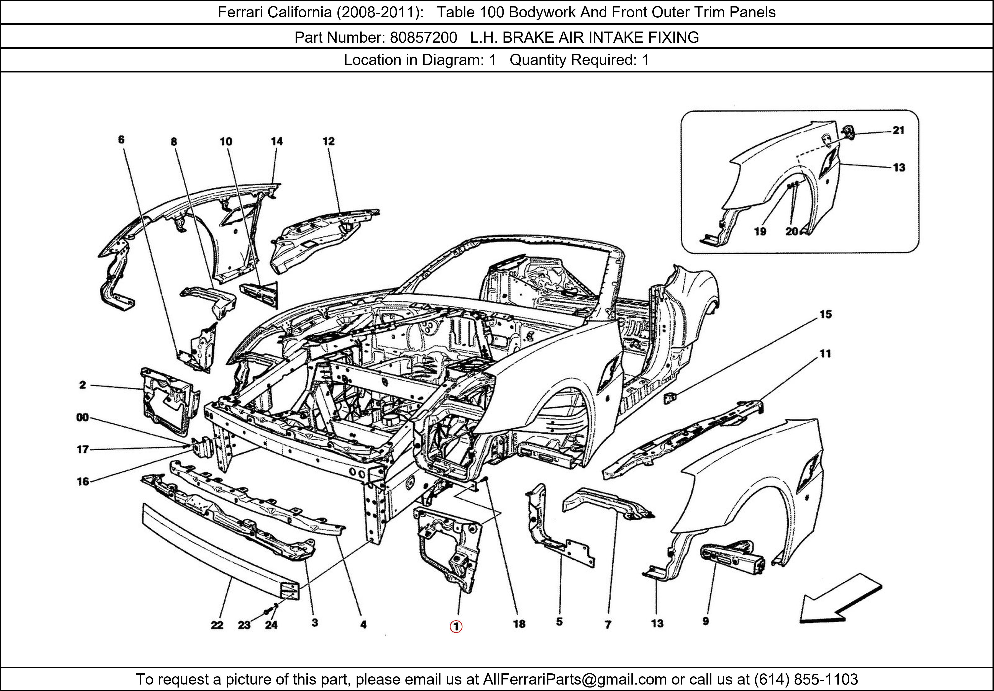 Ferrari Part 80857200