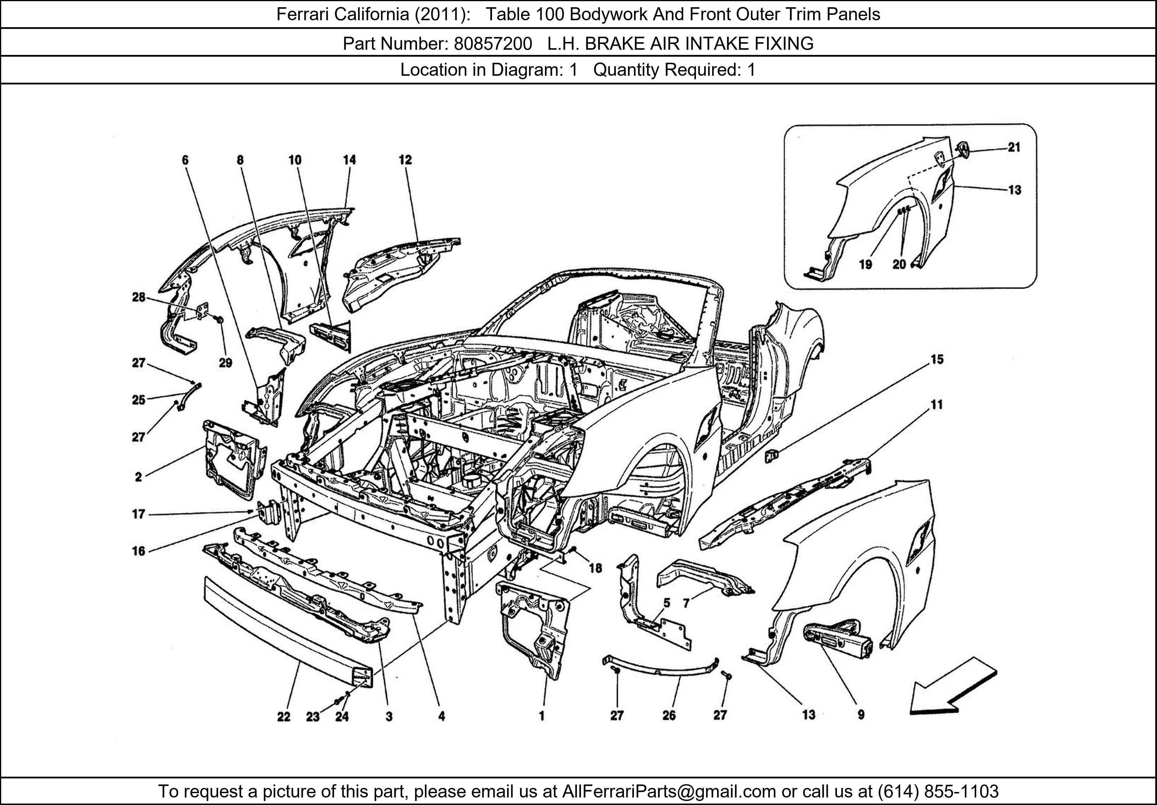 Ferrari Part 80857200