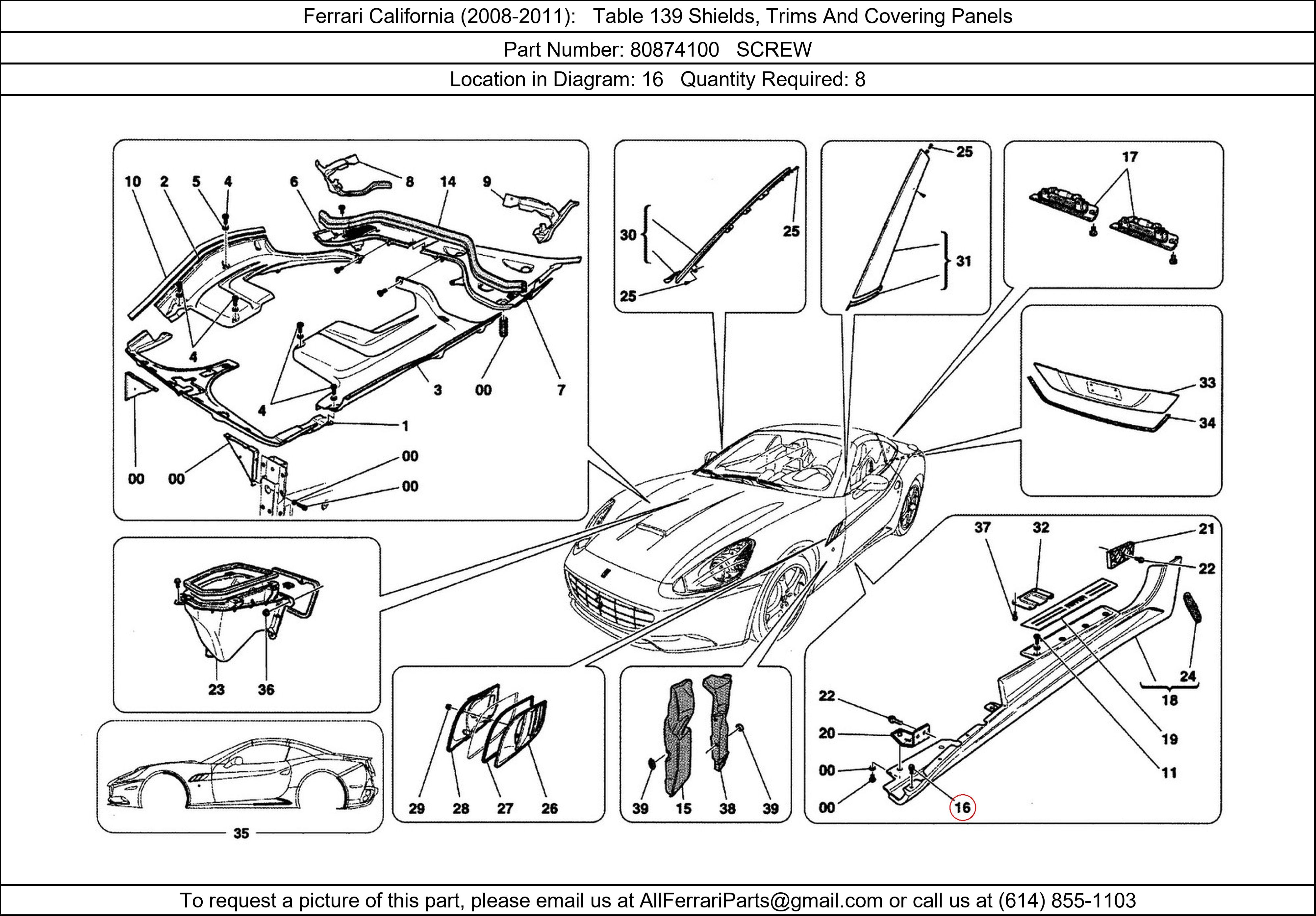 Ferrari Part 80874100